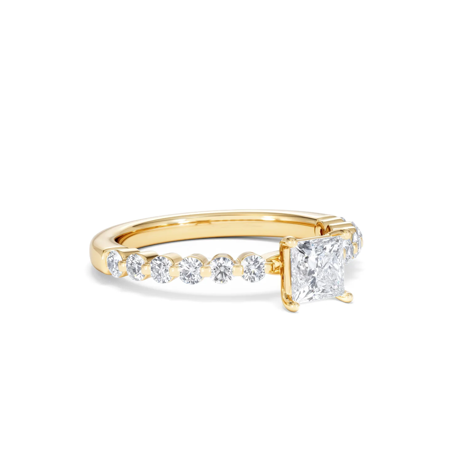 Solstice Princess Cut 0.80ct Lab Diamond Engagement Ring F/VS in 9k Gold - Image 17