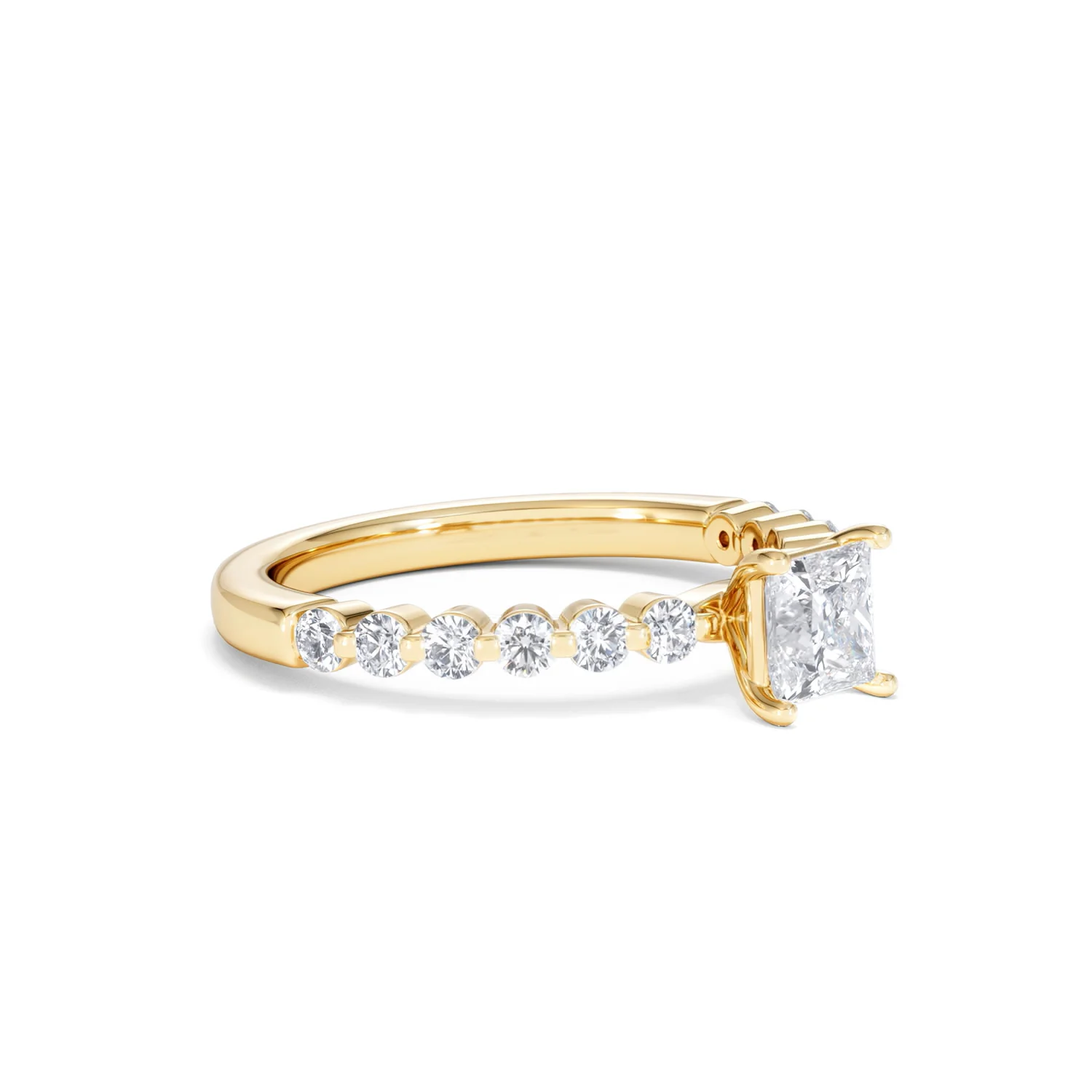 Solstice Princess Cut 0.80ct Lab Diamond Engagement Ring F/VS in 9k Gold - Image 20