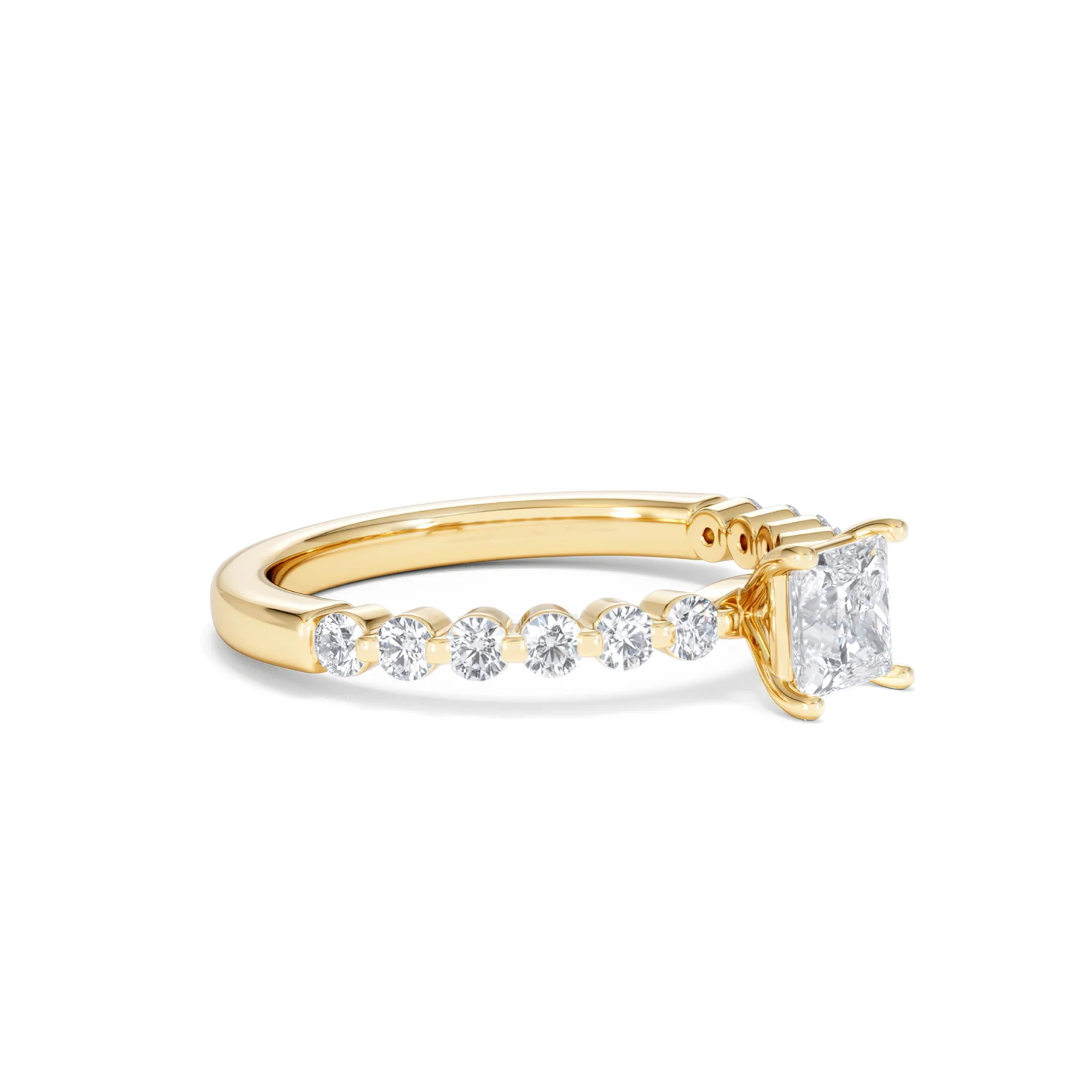 Solstice Princess Cut 0.80ct Lab Diamond Engagement Ring F/VS in 9k Gold - Image 21