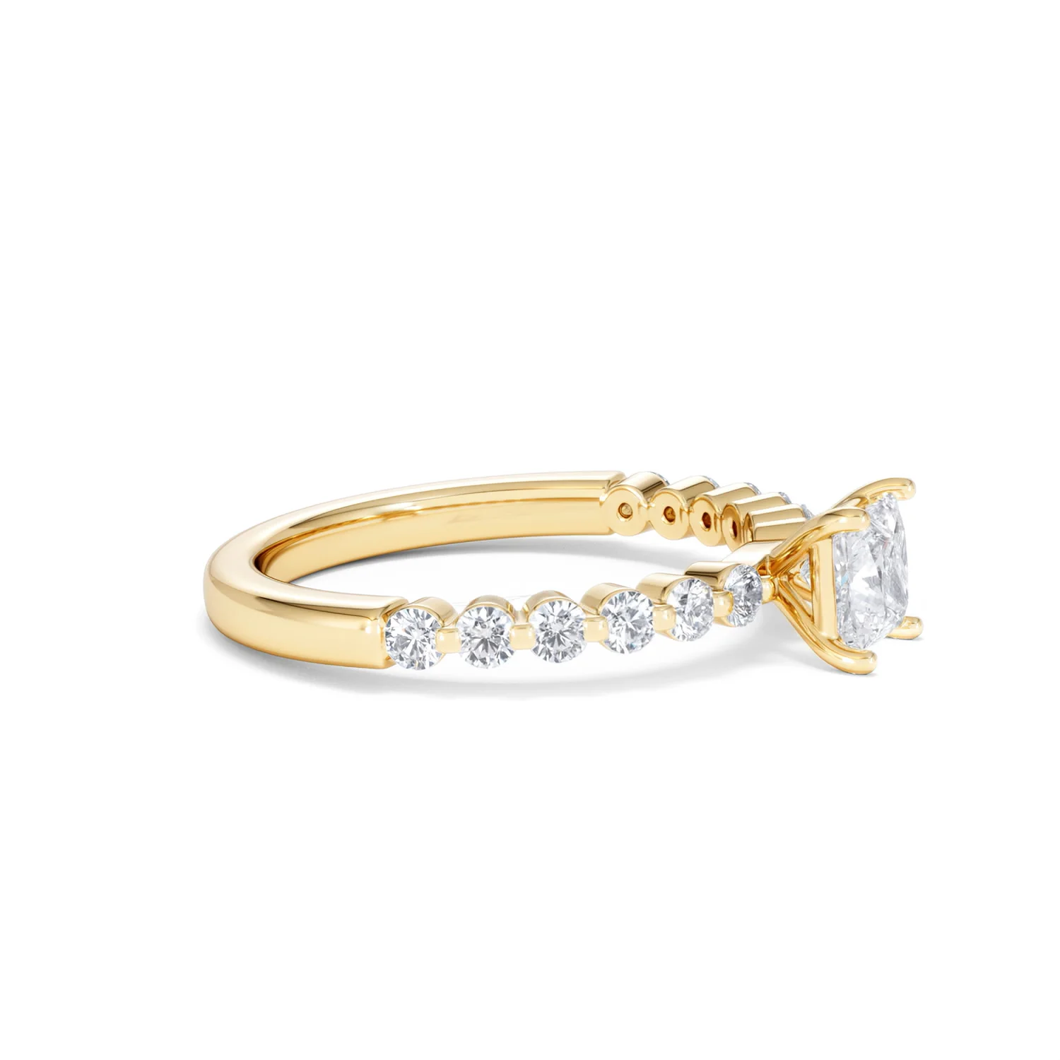 Solstice Princess Cut 0.80ct Lab Diamond Engagement Ring F/VS in 9k Gold - Image 25