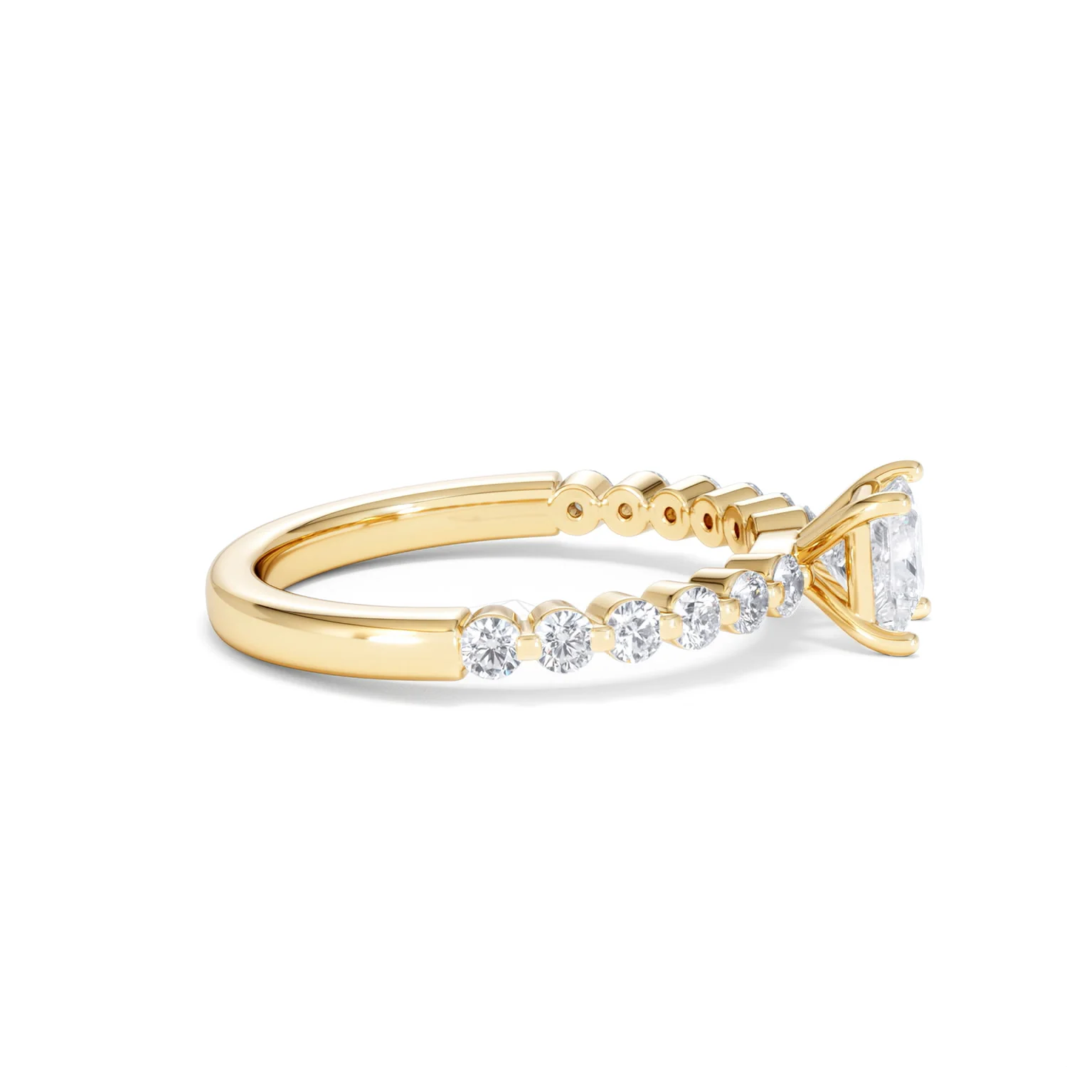 Solstice Princess Cut 0.80ct Lab Diamond Engagement Ring F/VS in 9k Gold - Image 28