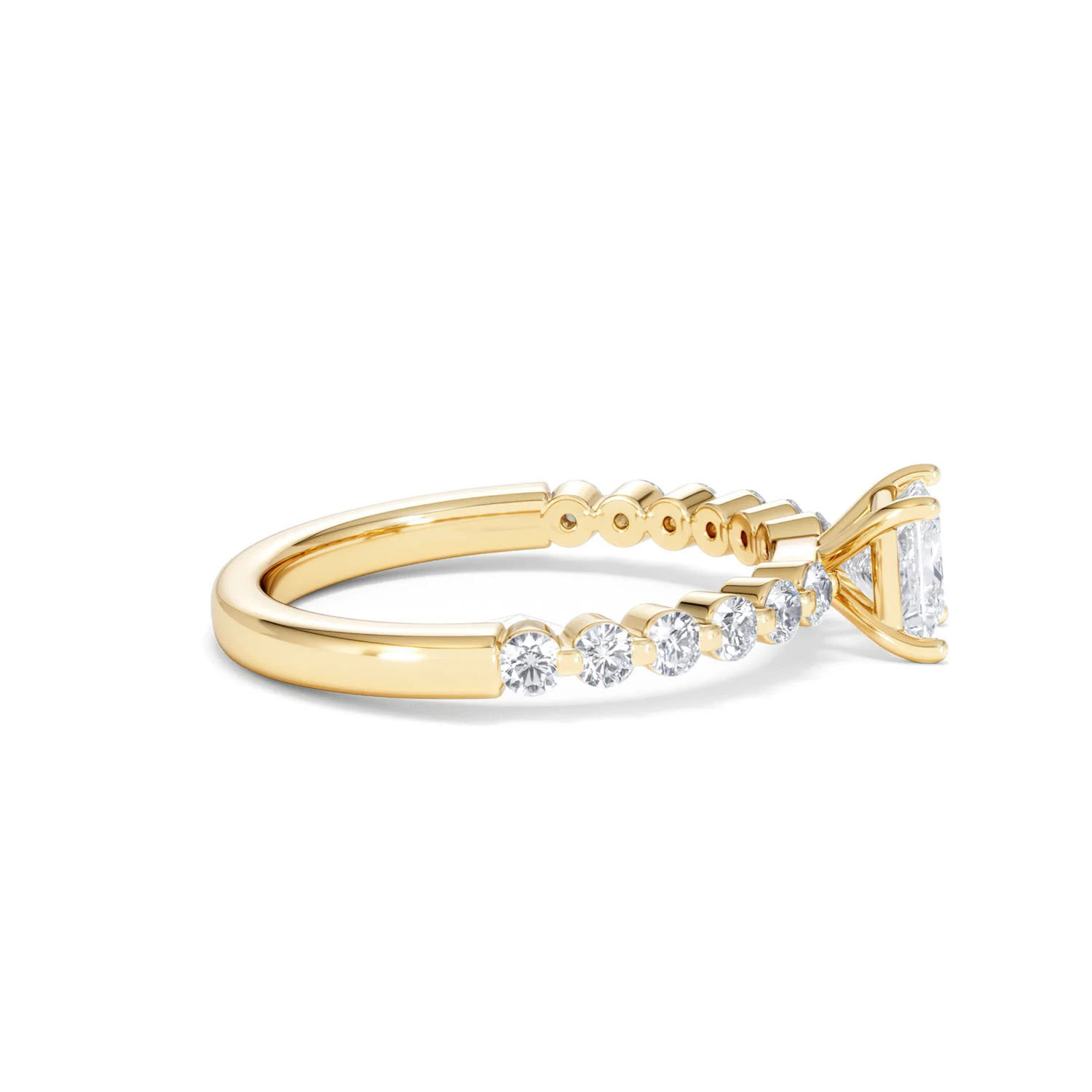 Solstice Princess Cut 0.80ct Lab Diamond Engagement Ring F/VS in 9k Gold - Image 29