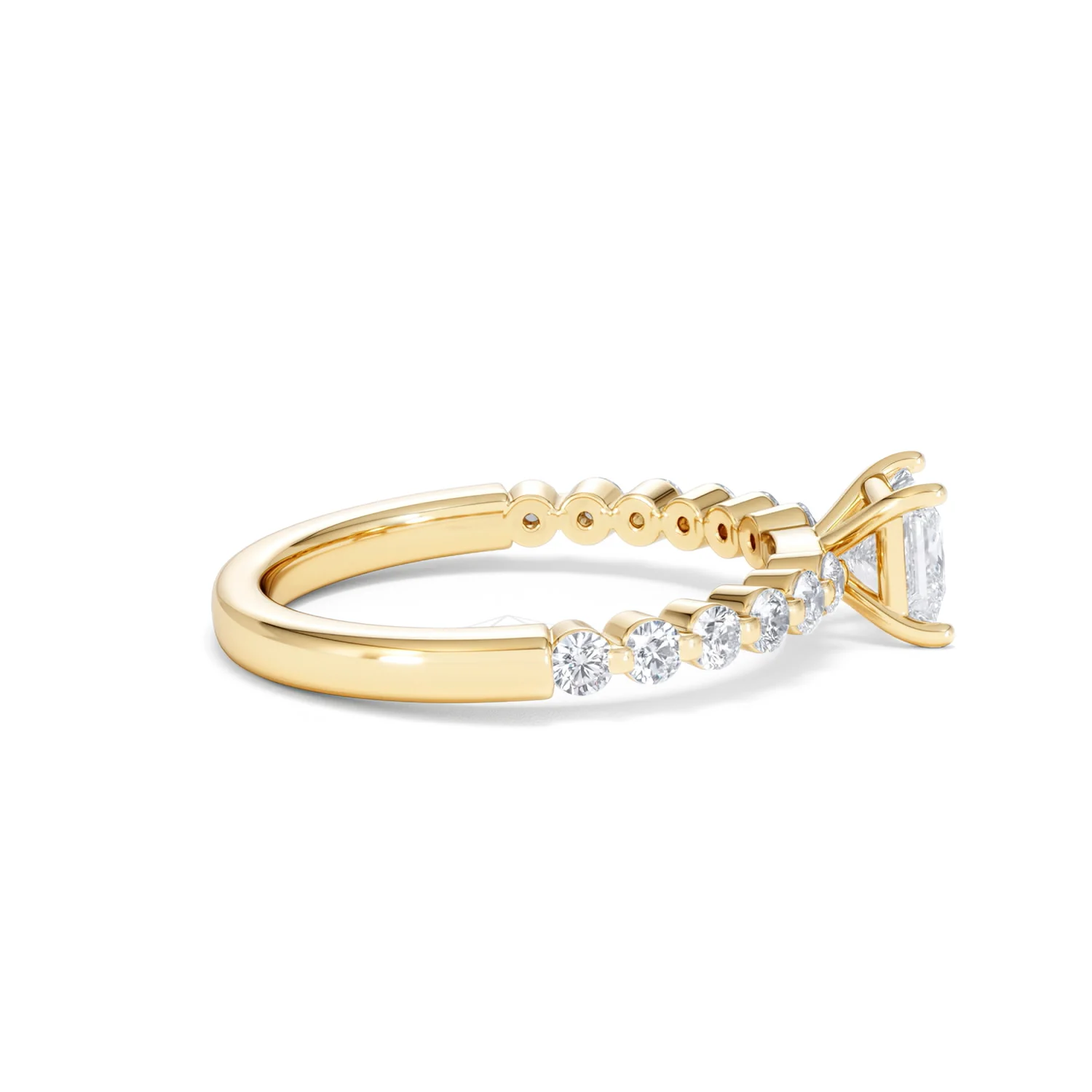 Solstice Princess Cut 0.80ct Lab Diamond Engagement Ring F/VS in 9k Gold - Image 31