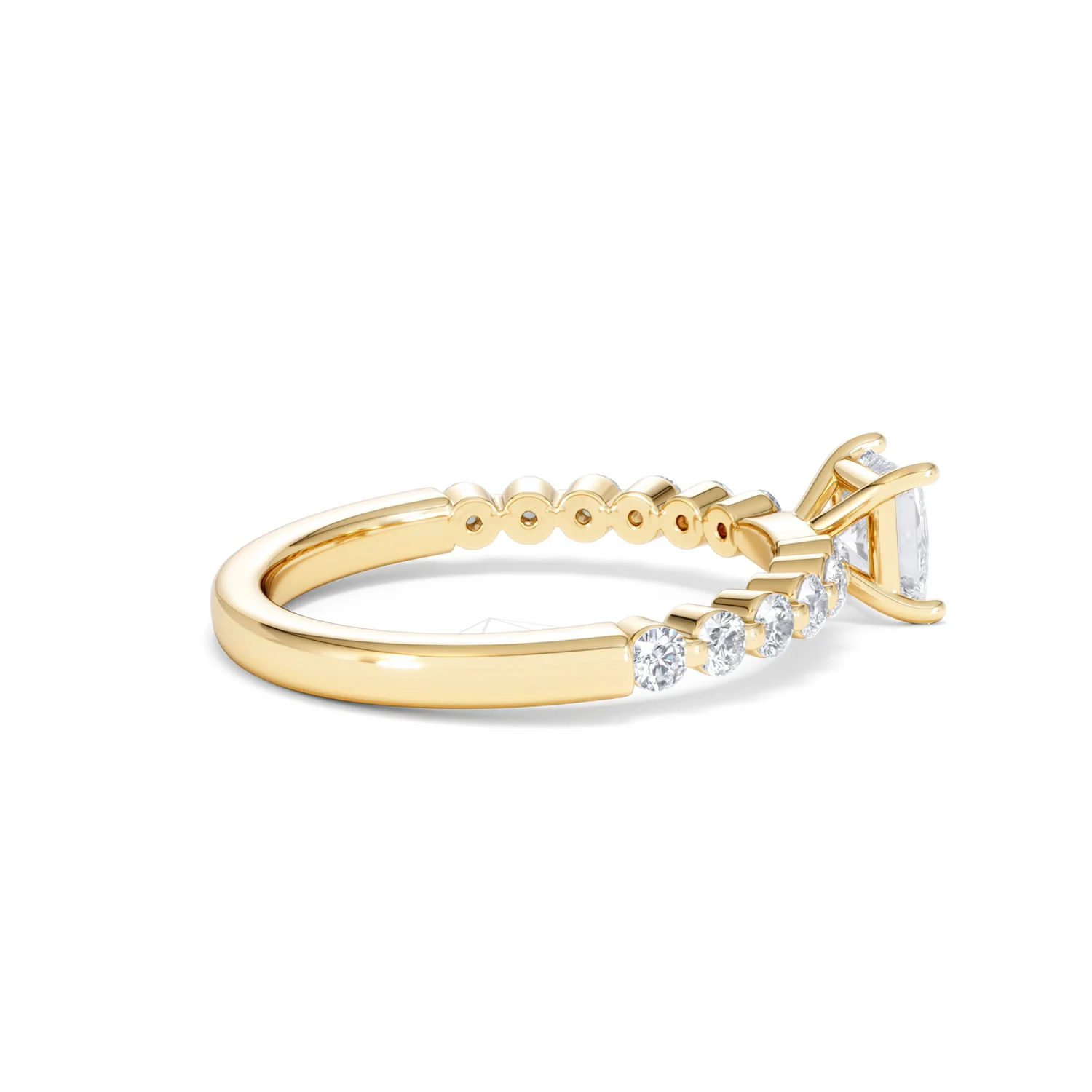 Solstice Princess Cut 0.80ct Lab Diamond Engagement Ring F/VS in 9k Gold - Image 34