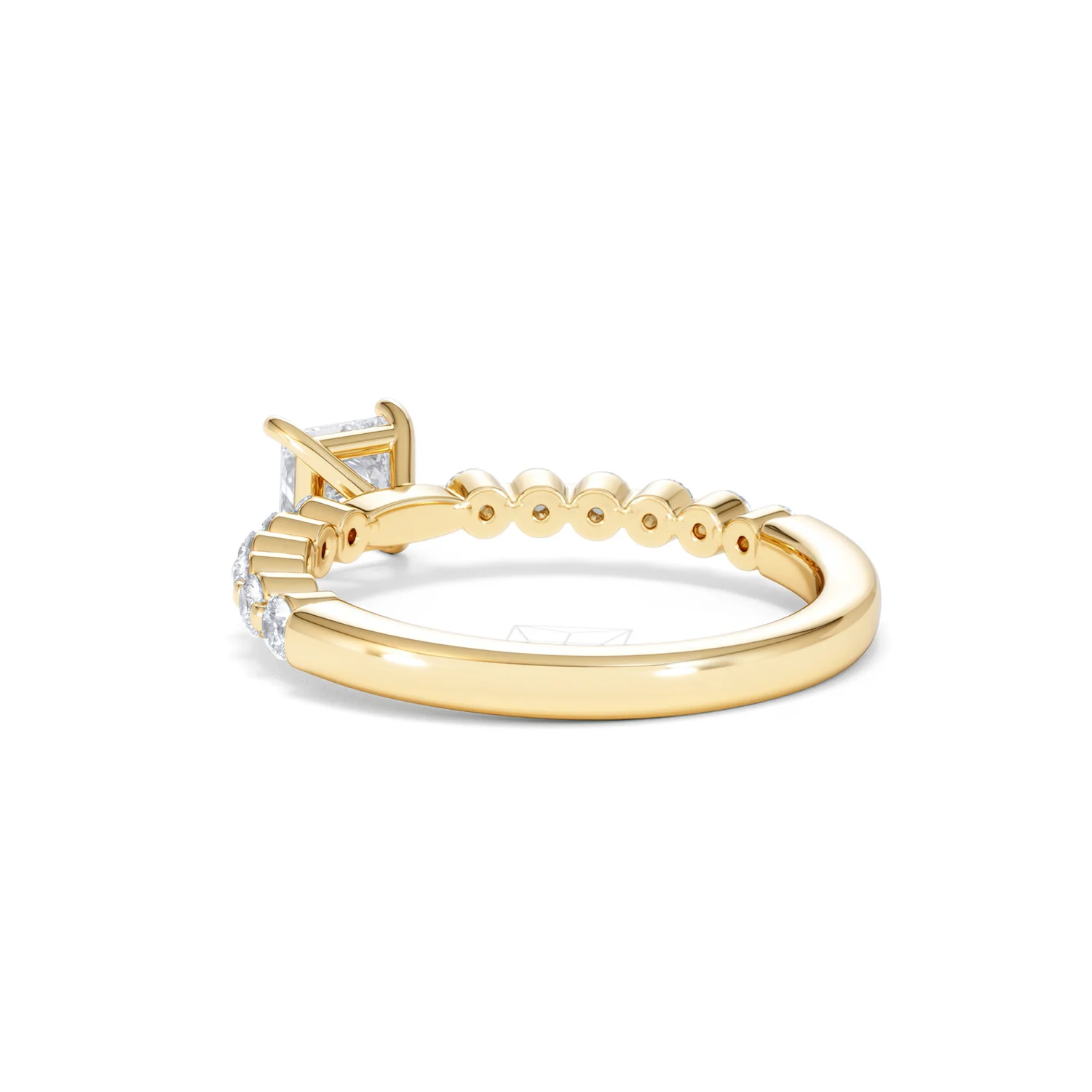 Solstice Princess Cut 0.80ct Lab Diamond Engagement Ring F/VS in 9k Gold - Image 58