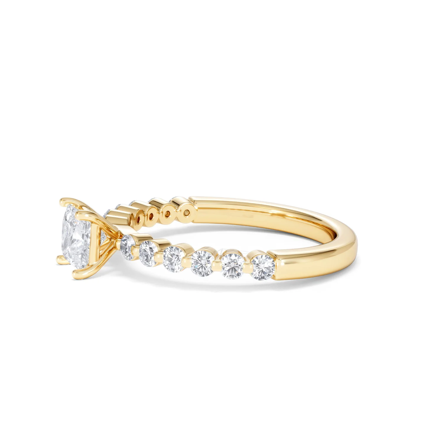 Solstice Princess Cut 0.80ct Lab Diamond Engagement Ring F/VS in 9k Gold - Image 74