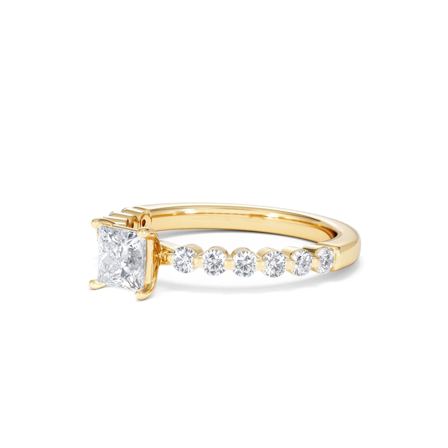 Solstice Princess Cut 0.80ct Lab Diamond Engagement Ring F/VS in 9k Gold - Image 81