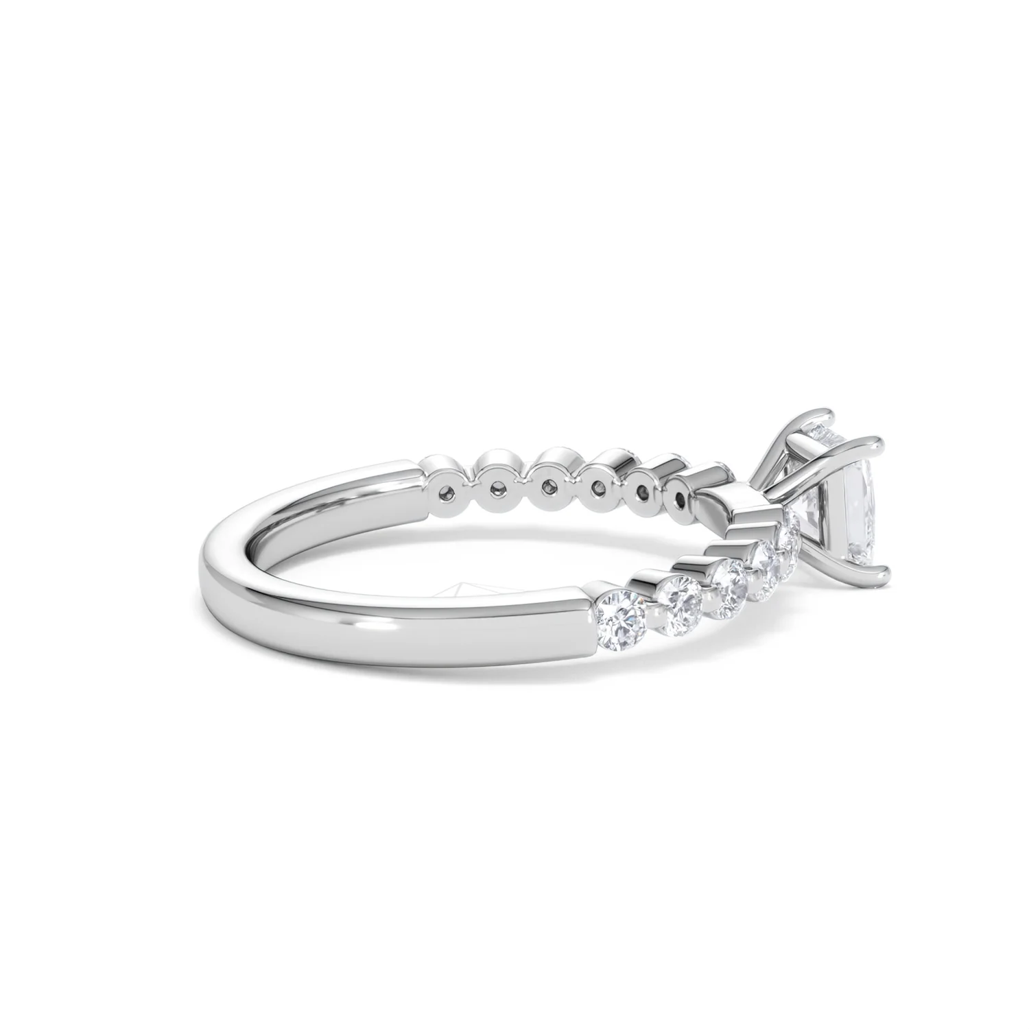 Solstice Princess Cut 0.80ct Lab Diamond Engagement Ring F/VS in 9k White Gold - Image 34