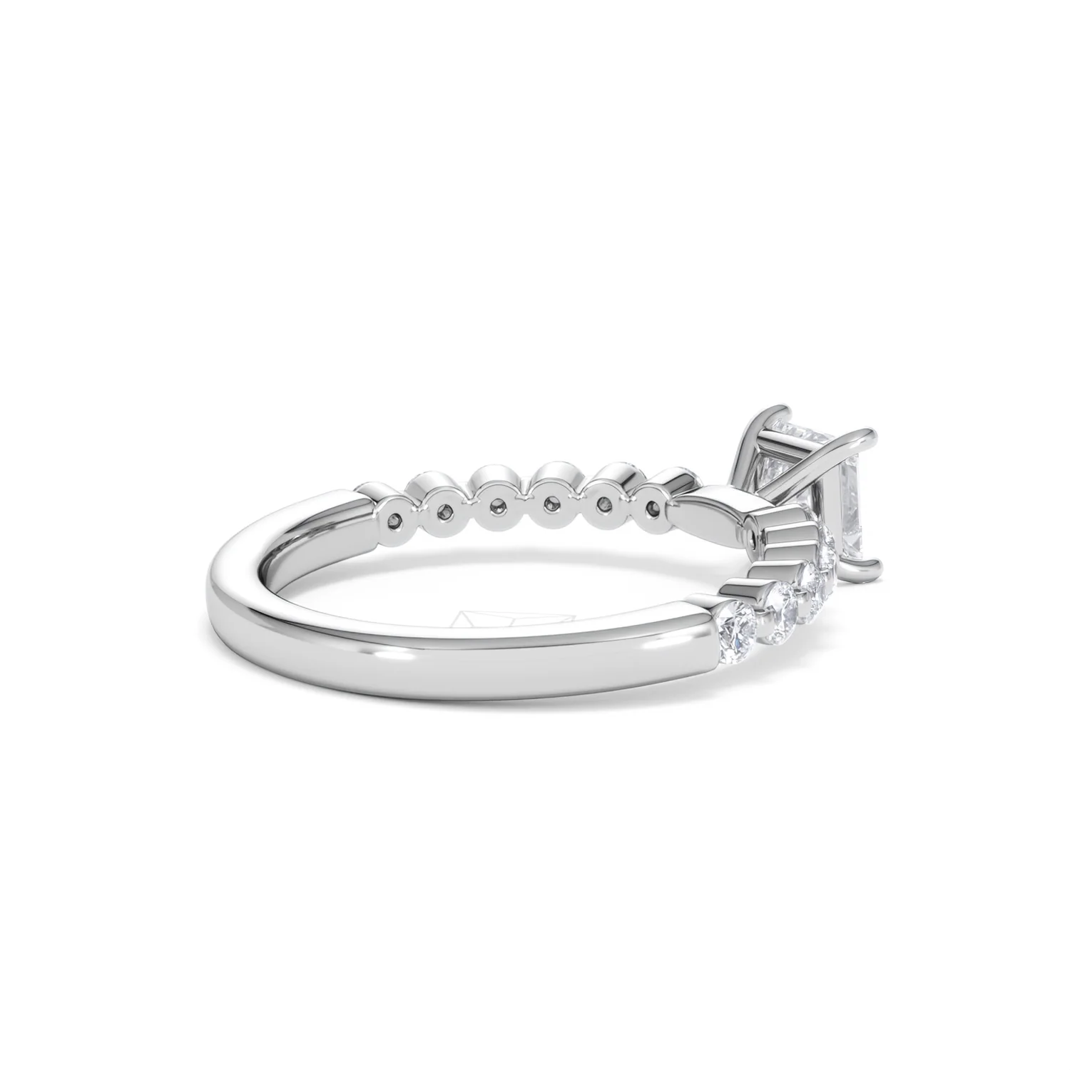 Solstice Princess Cut 0.80ct Lab Diamond Engagement Ring F/VS in 9k White Gold - Image 38