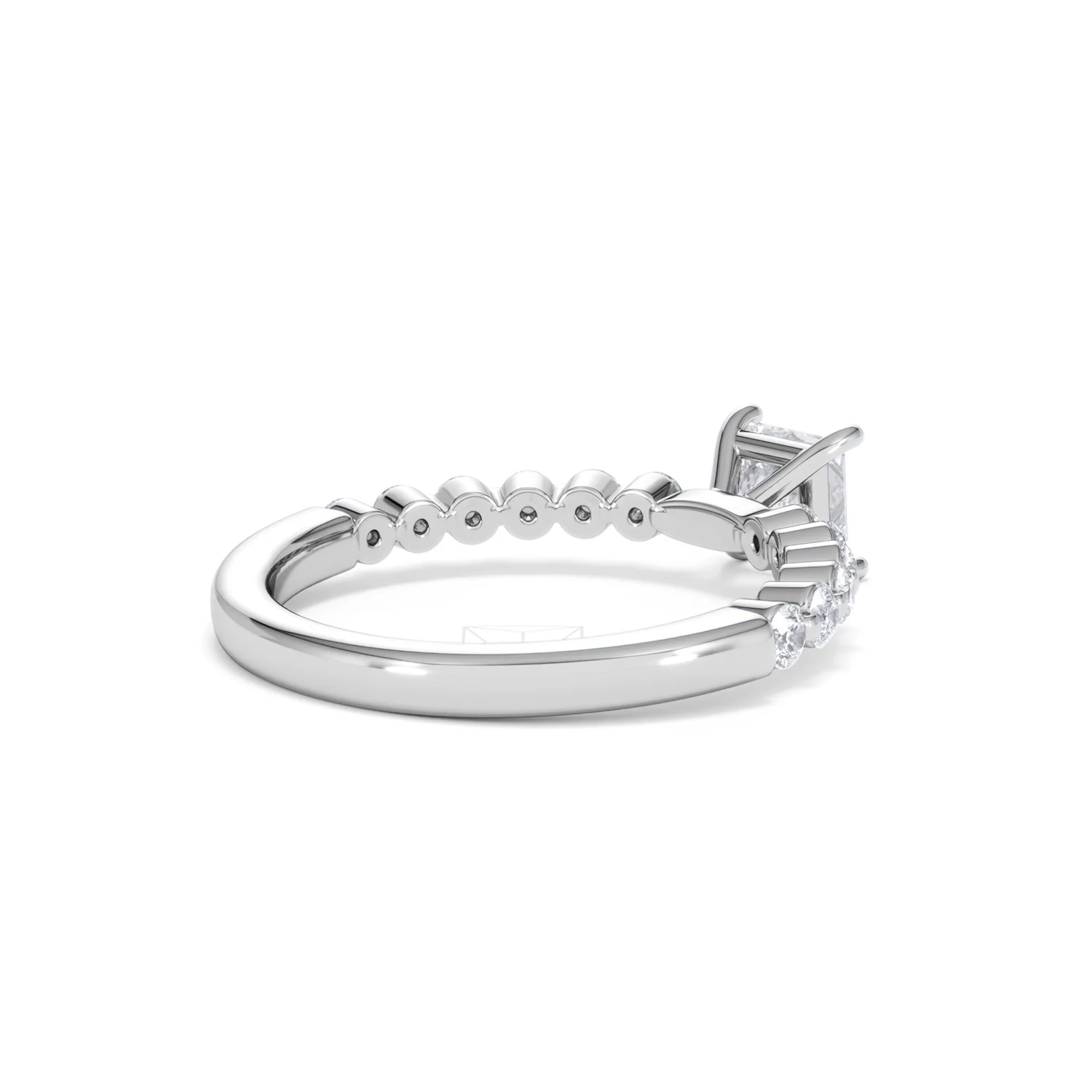 Solstice Princess Cut 0.80ct Lab Diamond Engagement Ring F/VS in 9k White Gold - Image 40
