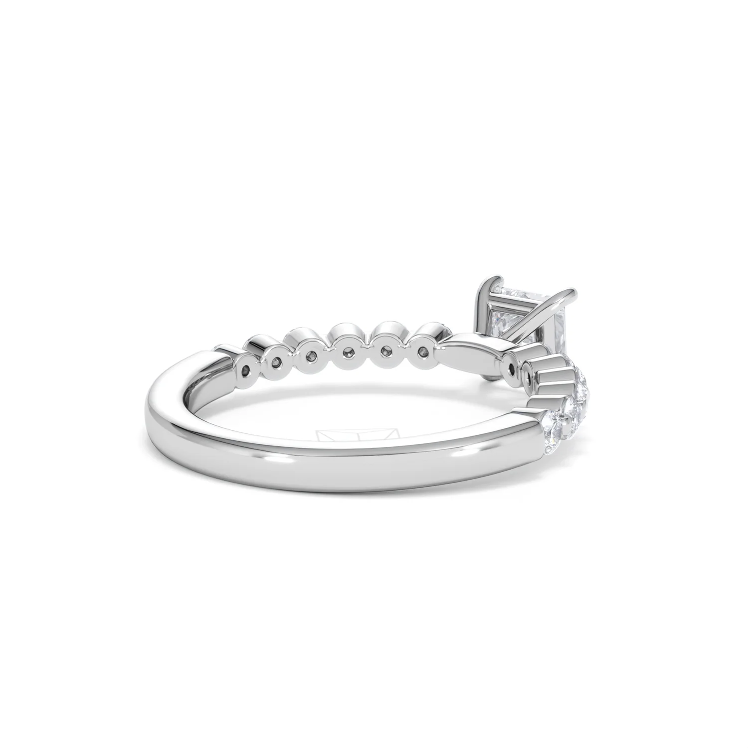 Solstice Princess Cut 0.80ct Lab Diamond Engagement Ring F/VS in 9k White Gold - Image 41