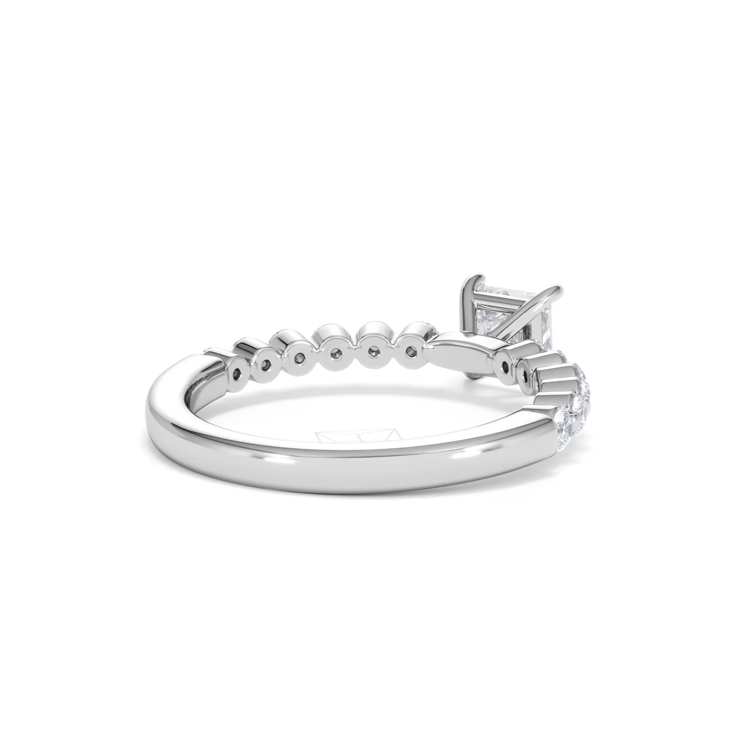 Solstice Princess Cut 0.80ct Lab Diamond Engagement Ring F/VS in 9k White Gold - Image 42