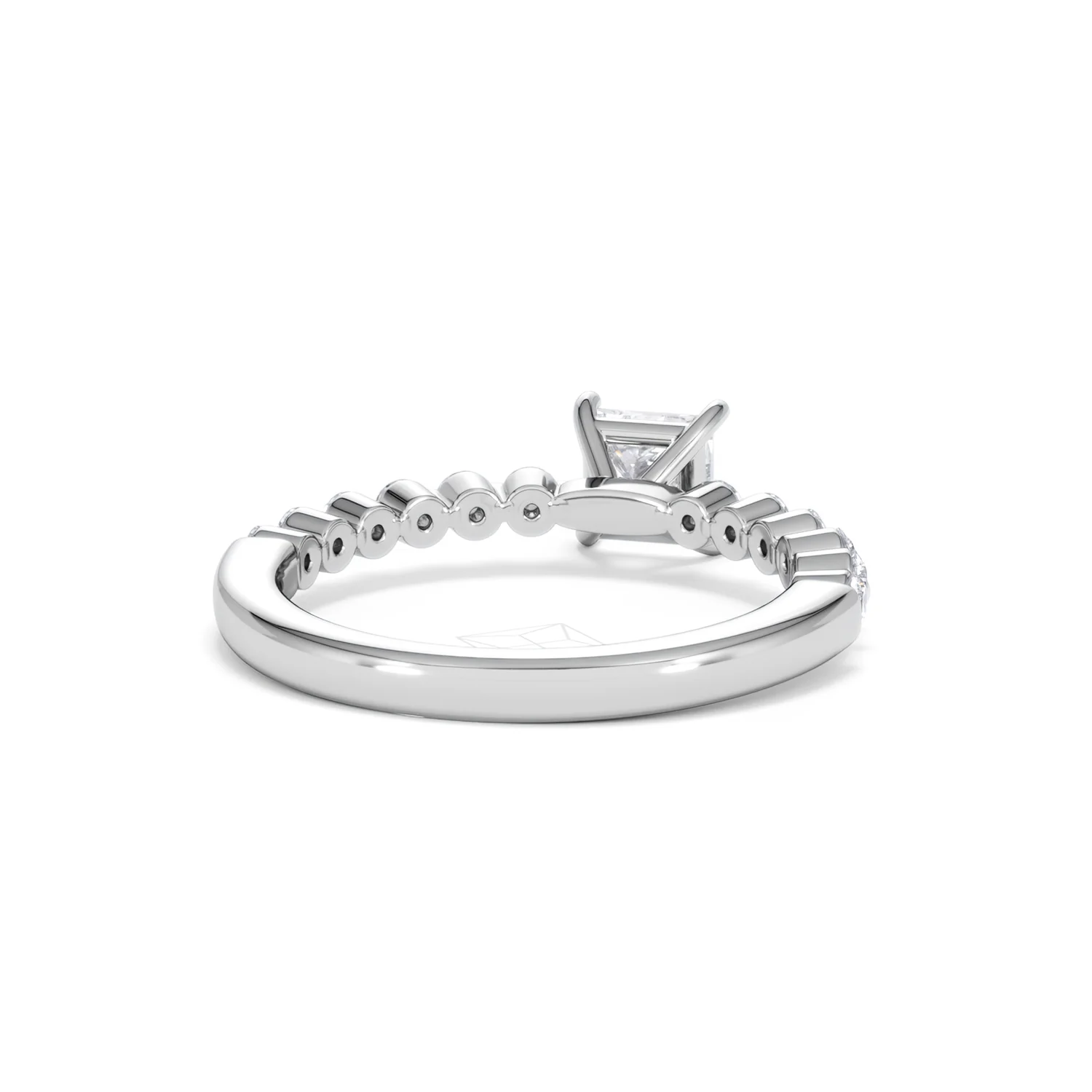 Solstice Princess Cut 0.80ct Lab Diamond Engagement Ring F/VS in 9k White Gold - Image 46