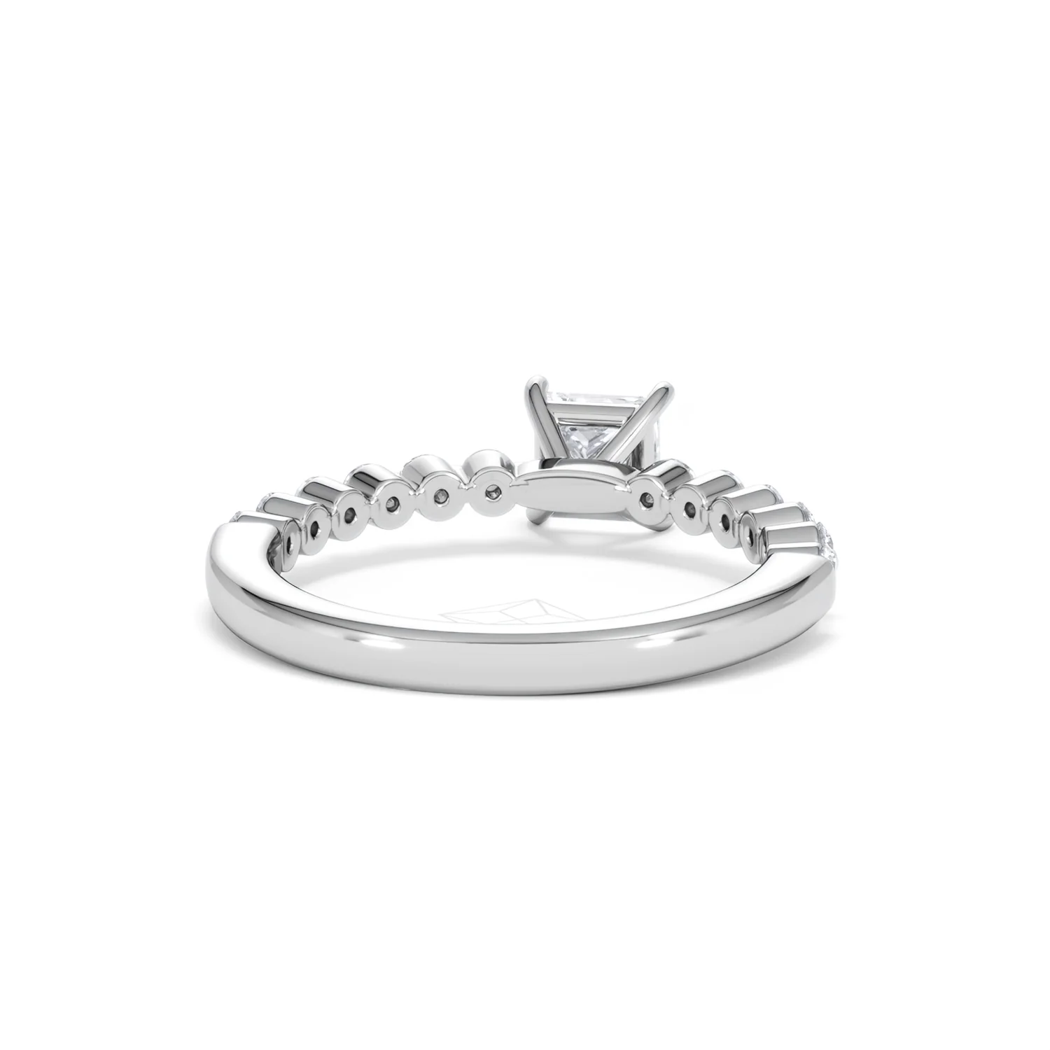 Solstice Princess Cut 0.80ct Lab Diamond Engagement Ring F/VS in 9k White Gold - Image 47