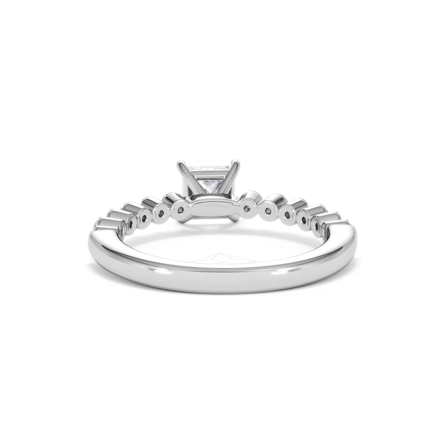 Solstice Princess Cut 0.80ct Lab Diamond Engagement Ring F/VS in 9k White Gold - Image 51