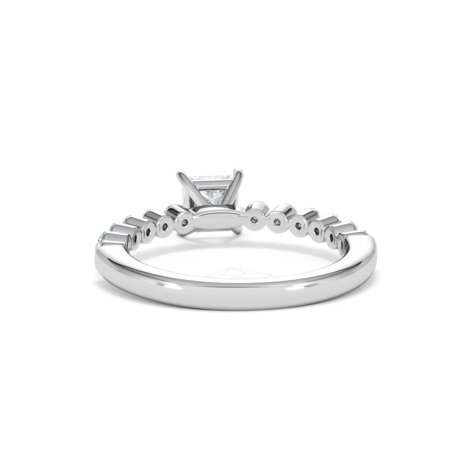 Solstice Princess Cut 0.80ct Lab Diamond Engagement Ring F/VS in 9k White Gold - Image 52