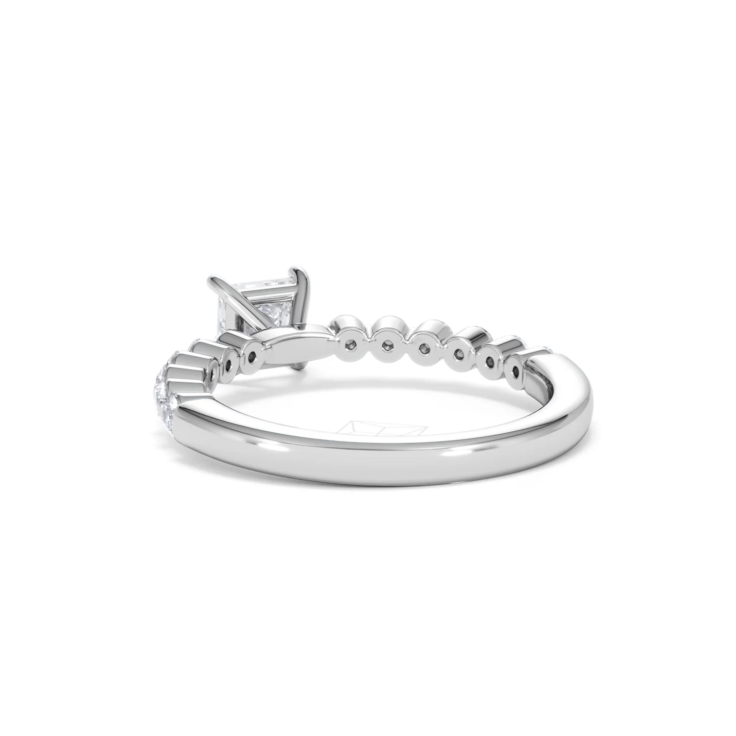 Solstice Princess Cut 0.80ct Lab Diamond Engagement Ring F/VS in 9k White Gold - Image 56