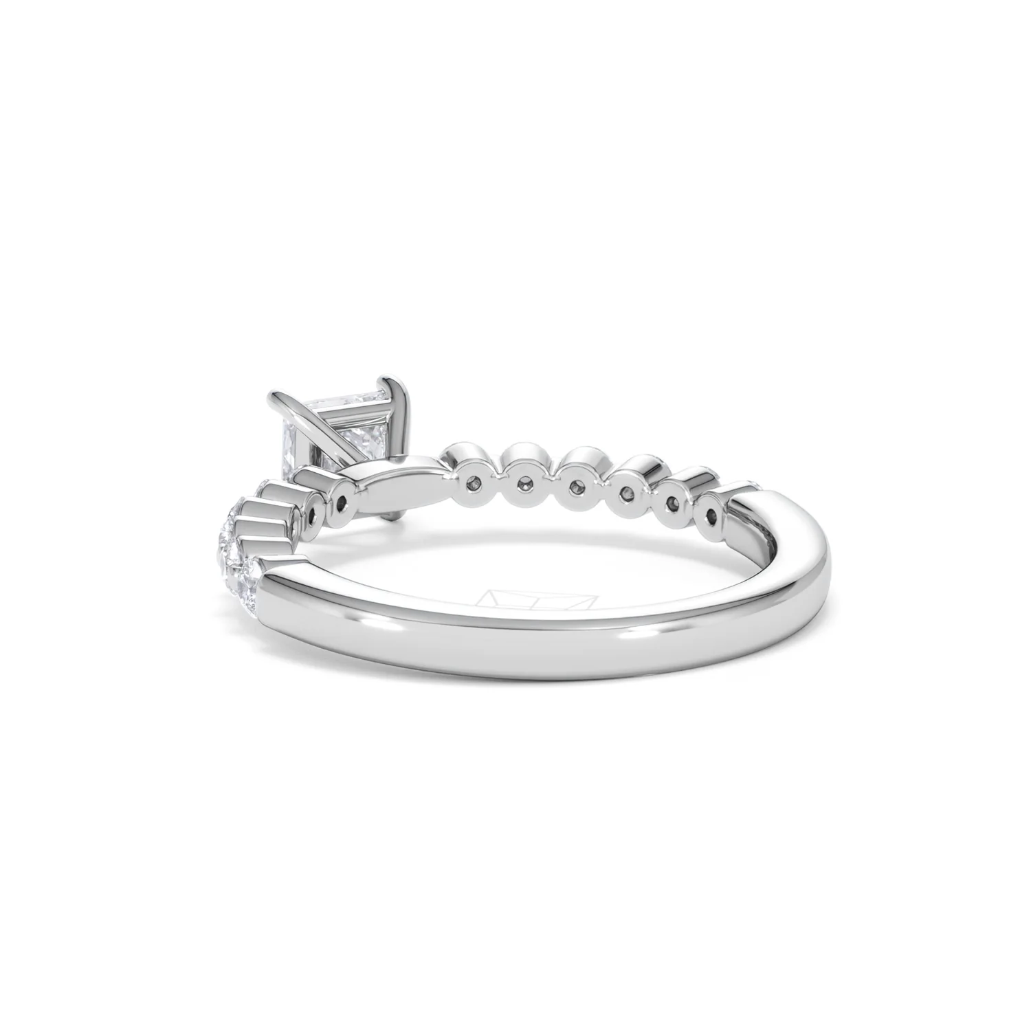 Solstice Princess Cut 0.80ct Lab Diamond Engagement Ring F/VS in 9k White Gold - Image 57