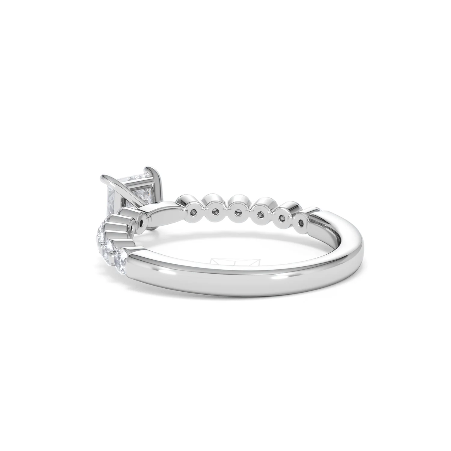 Solstice Princess Cut 0.80ct Lab Diamond Engagement Ring F/VS in 9k White Gold - Image 59
