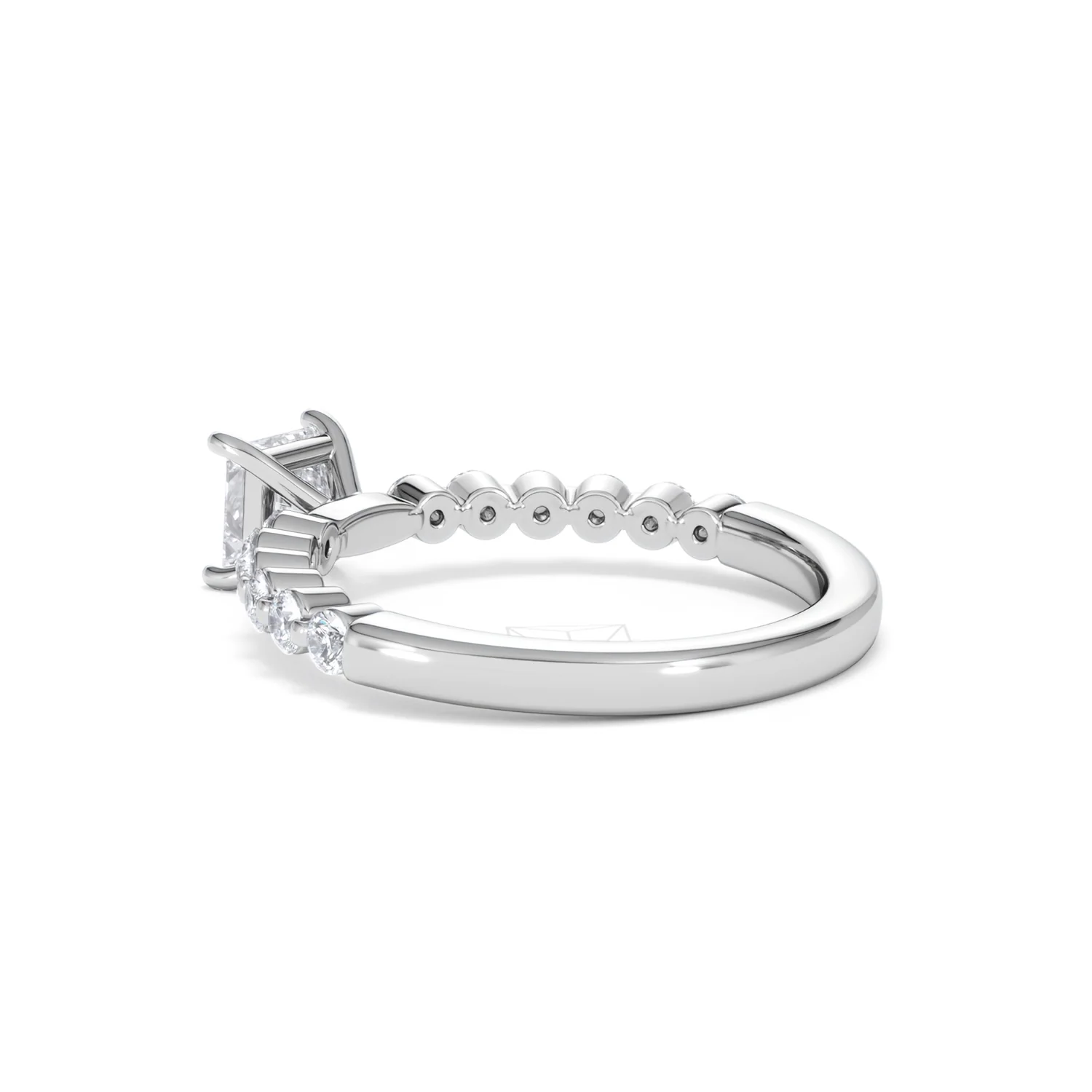Solstice Princess Cut 0.80ct Lab Diamond Engagement Ring F/VS in 9k White Gold - Image 61