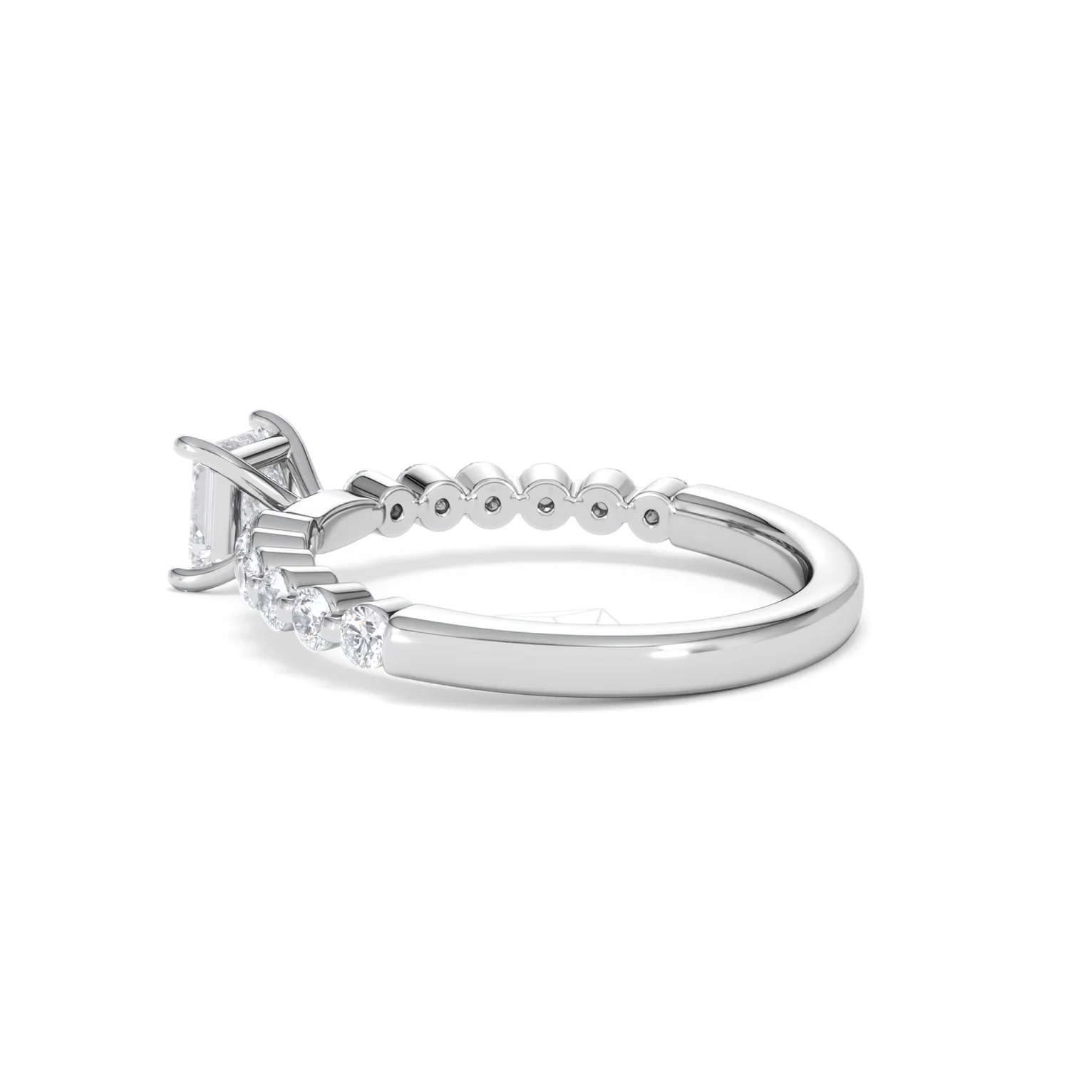 Solstice Princess Cut 0.80ct Lab Diamond Engagement Ring F/VS in 9k White Gold - Image 63