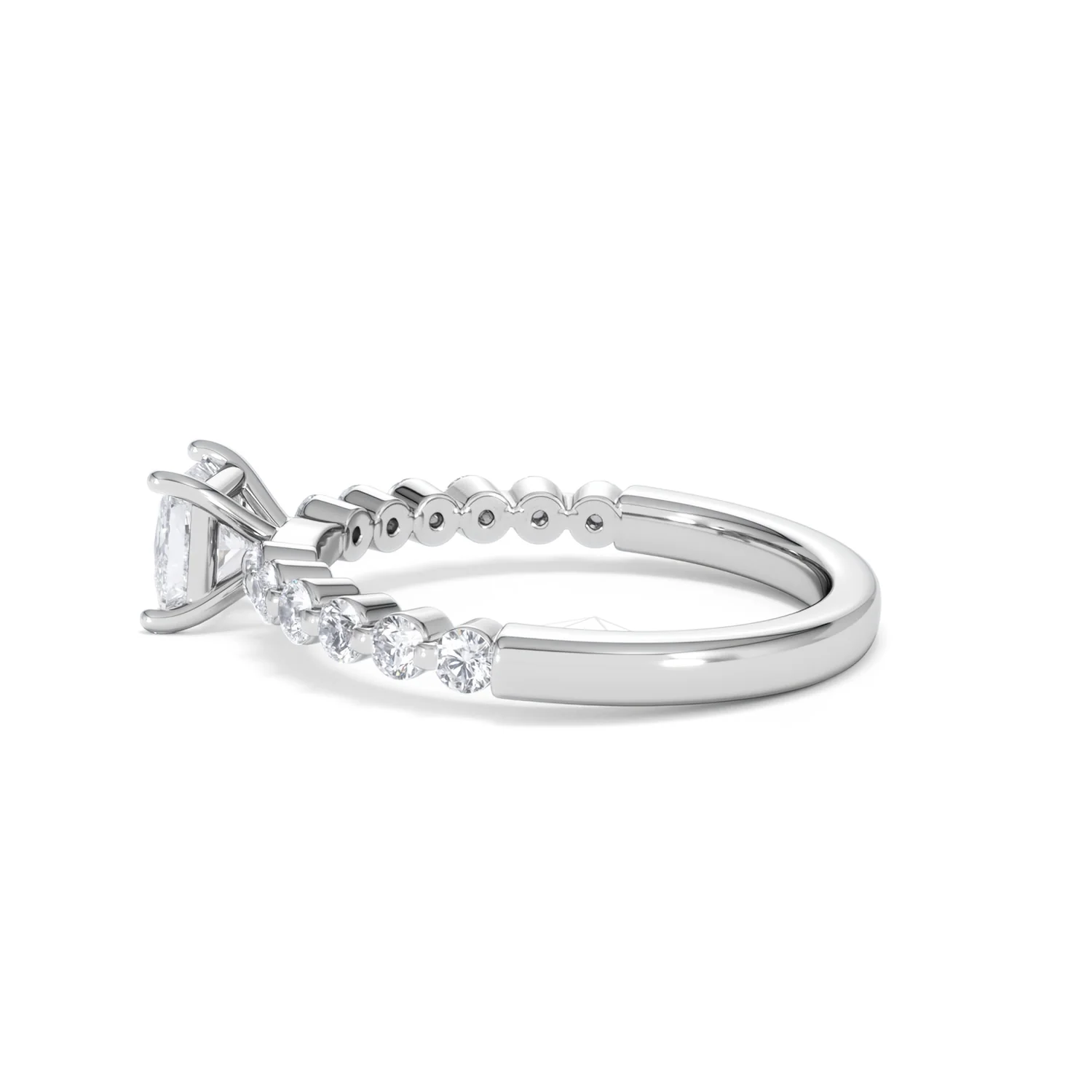 Solstice Princess Cut 0.80ct Lab Diamond Engagement Ring F/VS in 9k White Gold - Image 67
