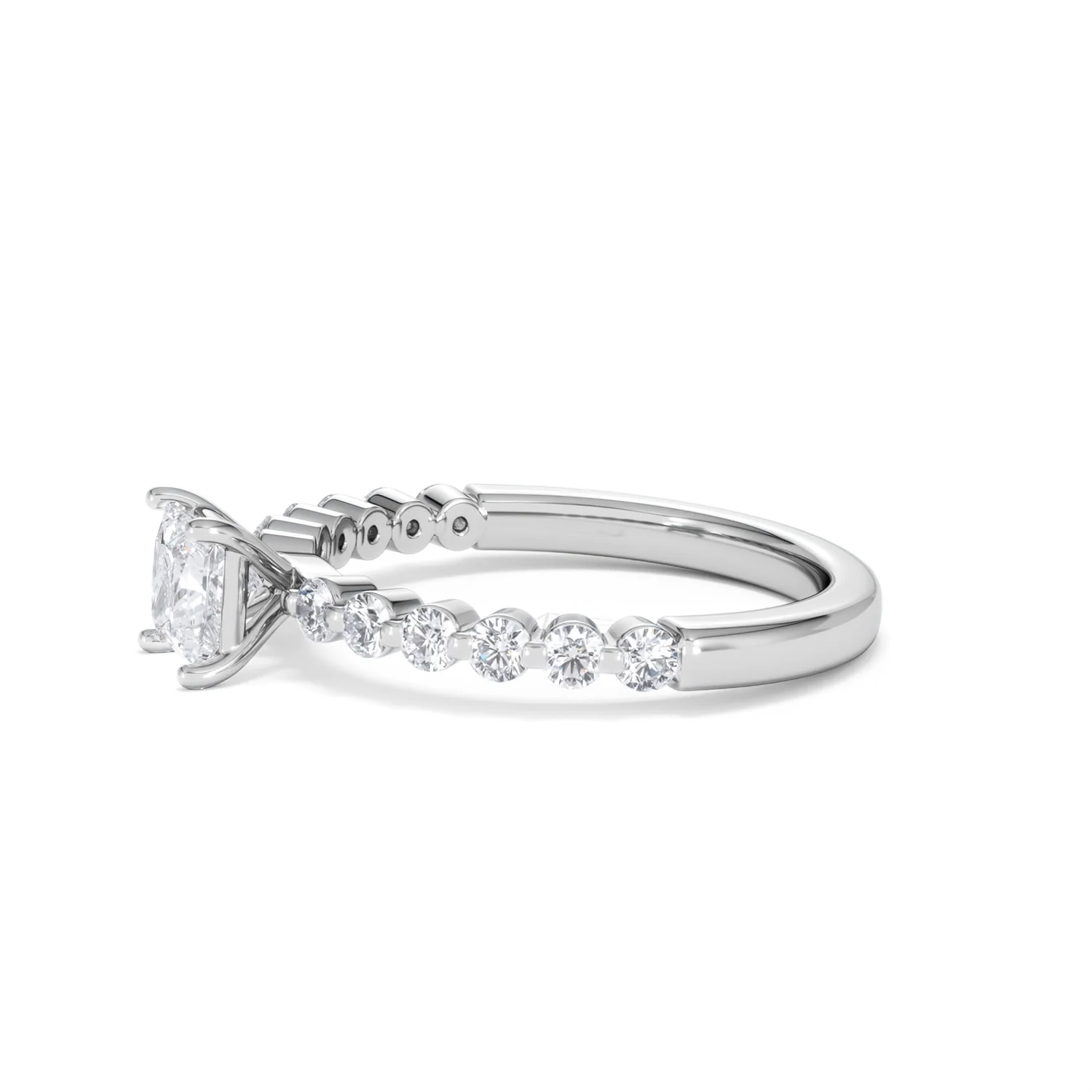 Solstice Princess Cut 0.80ct Lab Diamond Engagement Ring F/VS in 9k White Gold - Image 74