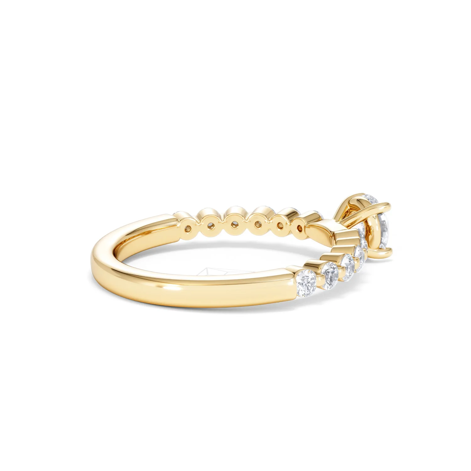 Solstice Round Cut 0.80ct Lab Diamond Engagement Ring F/VS in 9k Gold - Image 36