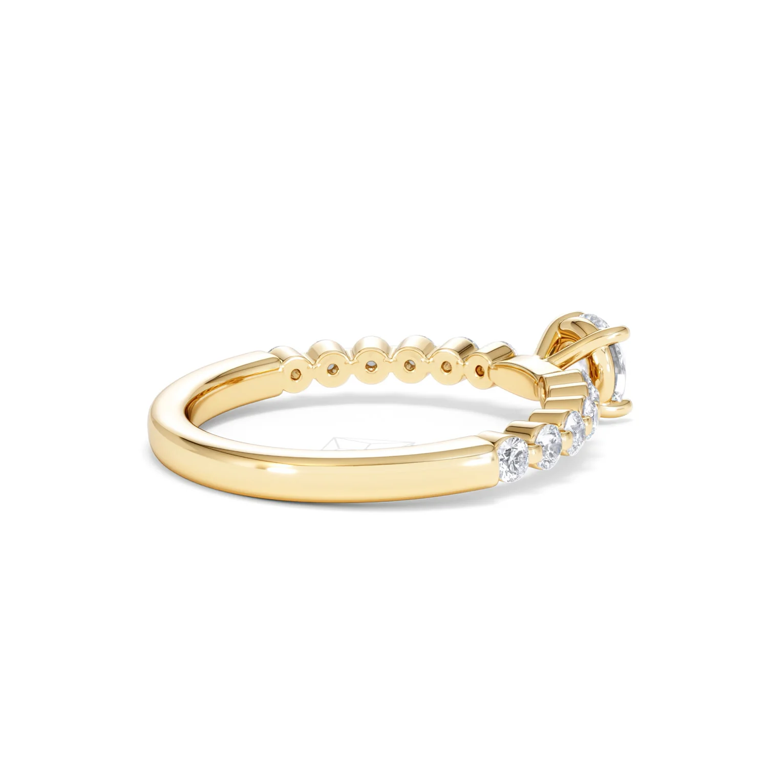 Solstice Round Cut 0.80ct Lab Diamond Engagement Ring F/VS in 9k Gold - Image 37