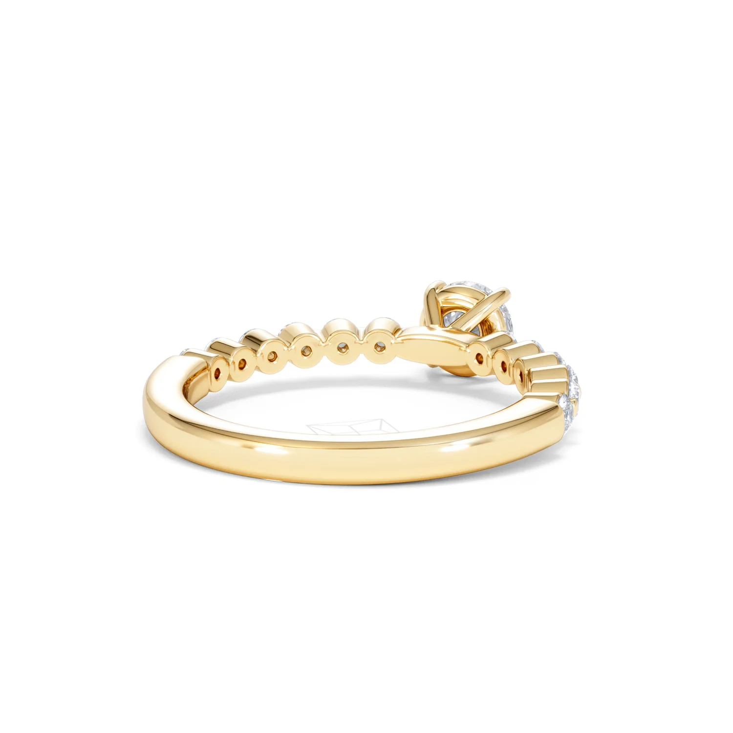 Solstice Round Cut 0.80ct Lab Diamond Engagement Ring F/VS in 9k Gold - Image 44