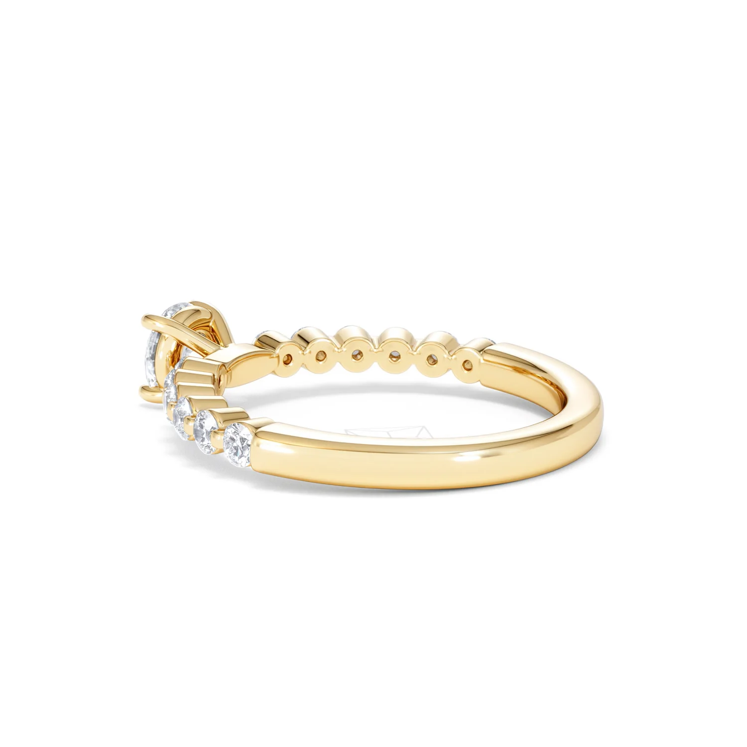 Solstice Round Cut 0.80ct Lab Diamond Engagement Ring F/VS in 9k Gold - Image 62
