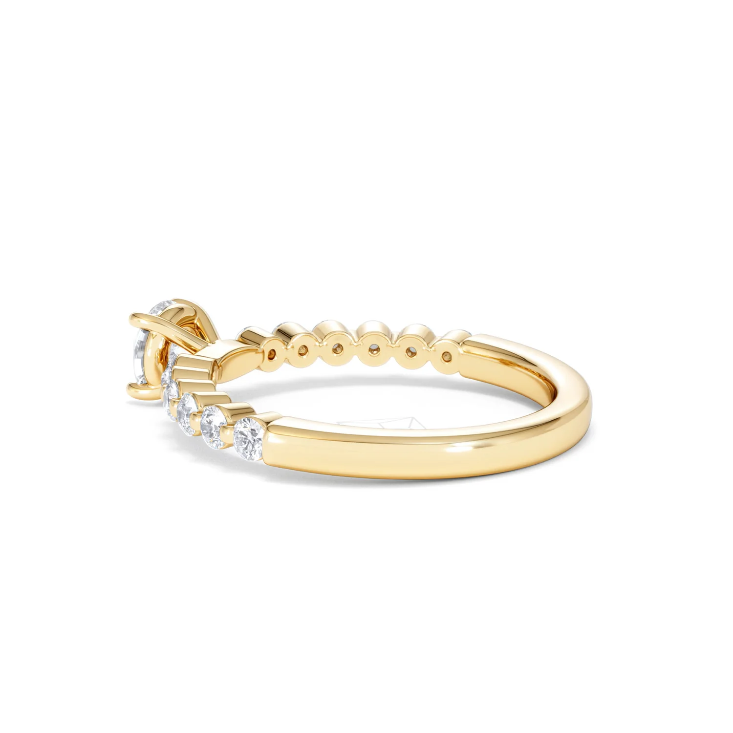 Solstice Round Cut 0.80ct Lab Diamond Engagement Ring F/VS in 9k Gold - Image 63