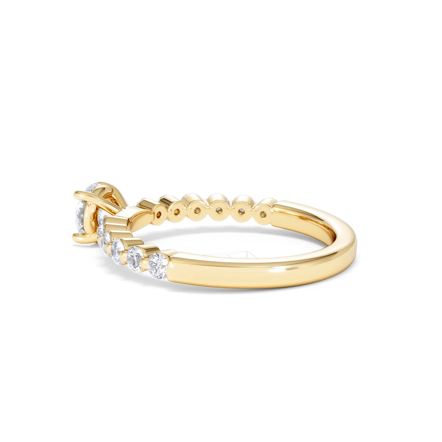 Solstice Round Cut 0.80ct Lab Diamond Engagement Ring F/VS in 9k Gold - Image 64