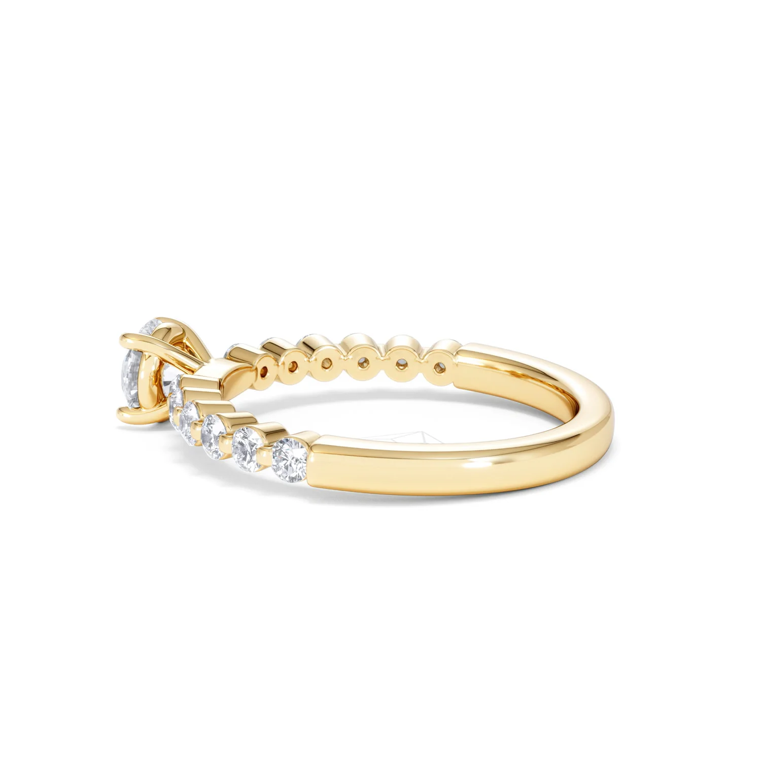 Solstice Round Cut 0.80ct Lab Diamond Engagement Ring F/VS in 9k Gold - Image 65