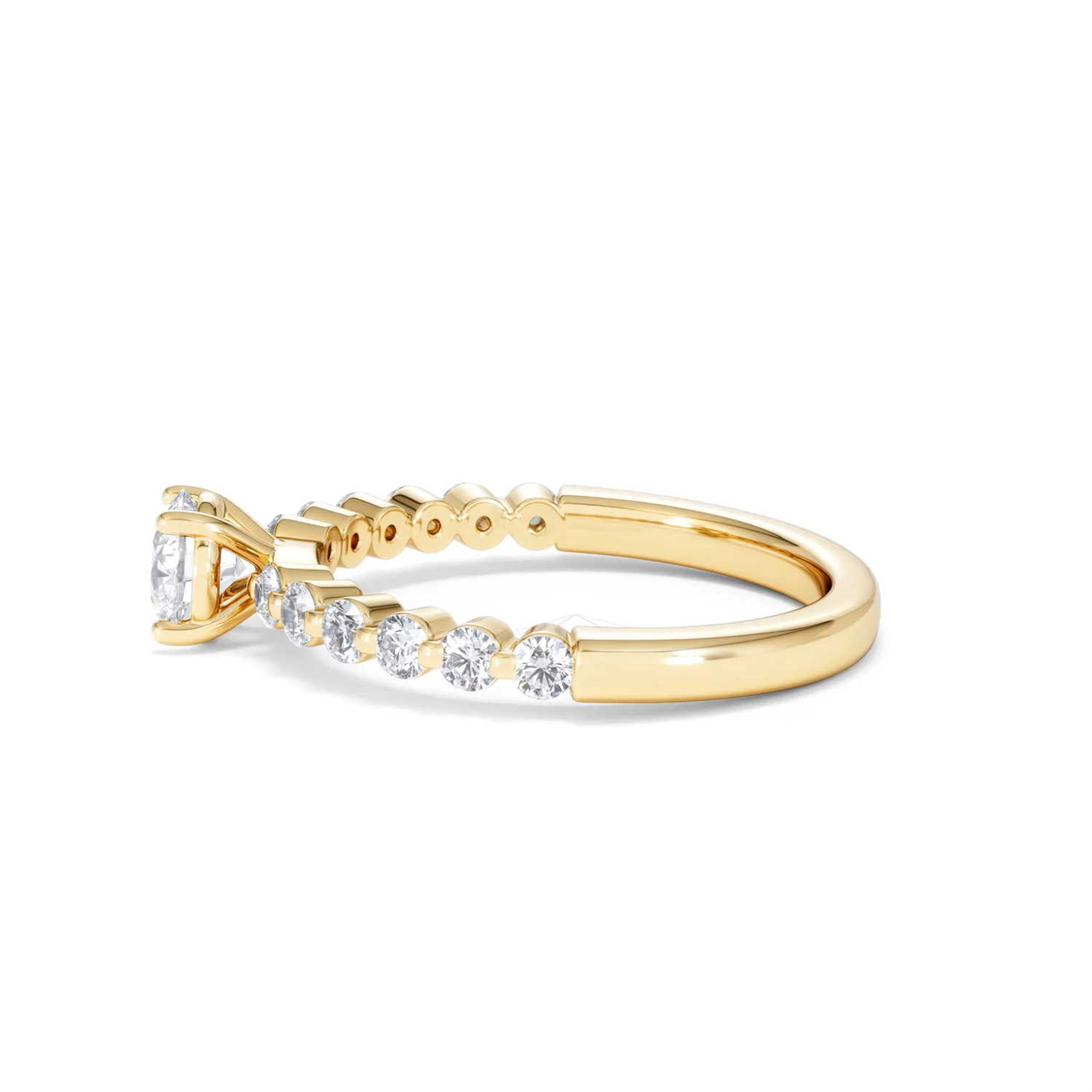 Solstice Round Cut 0.80ct Lab Diamond Engagement Ring F/VS in 9k Gold - Image 70