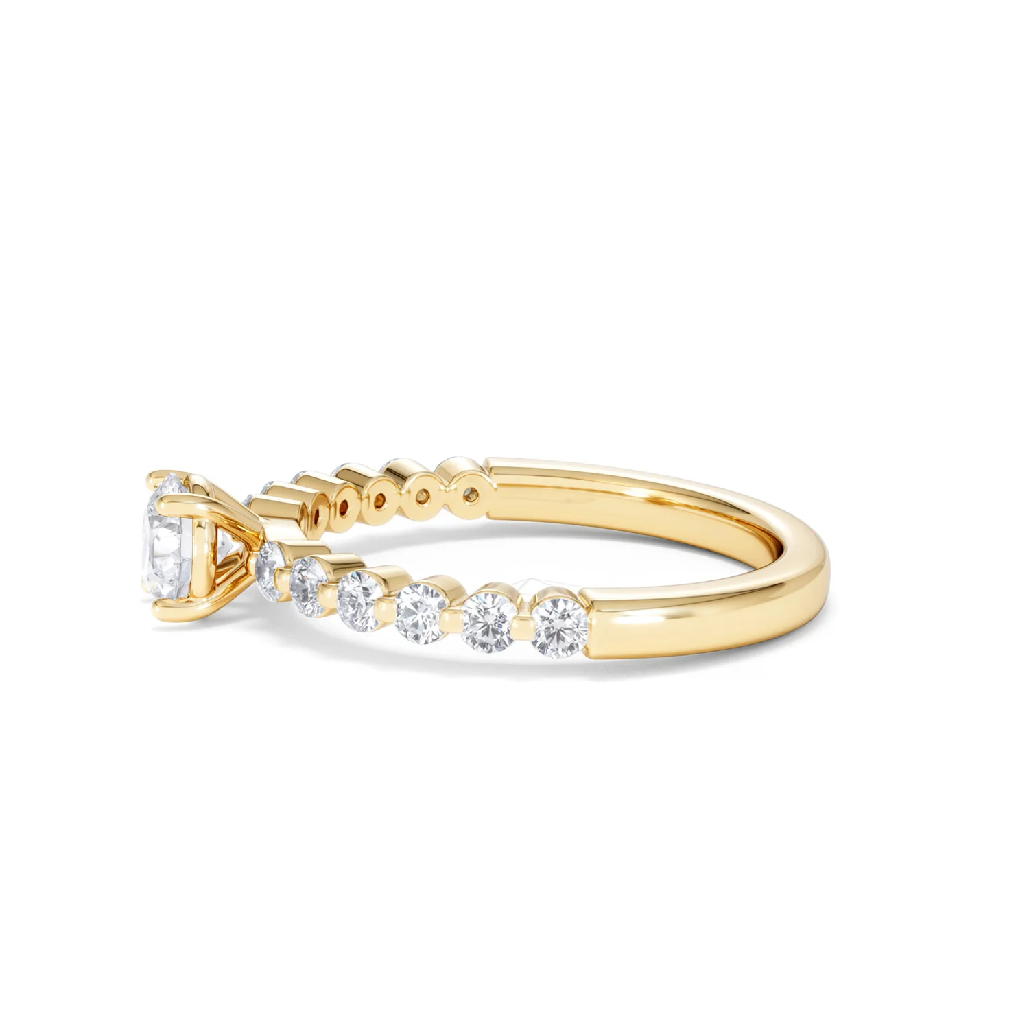 Solstice Round Cut 0.80ct Lab Diamond Engagement Ring F/VS in 9k Gold - Image 72
