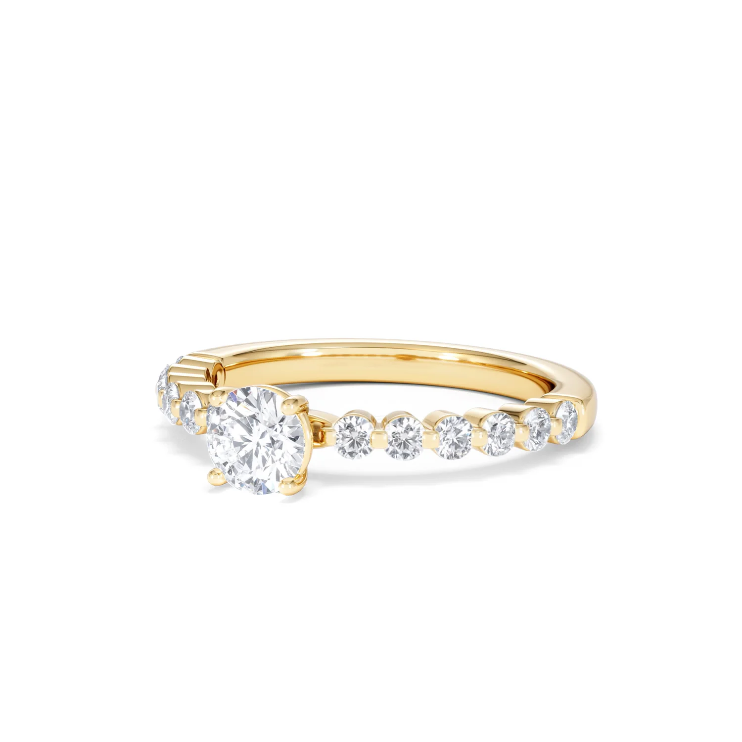 Solstice Round Cut 0.80ct Lab Diamond Engagement Ring F/VS in 9k Gold - Image 84