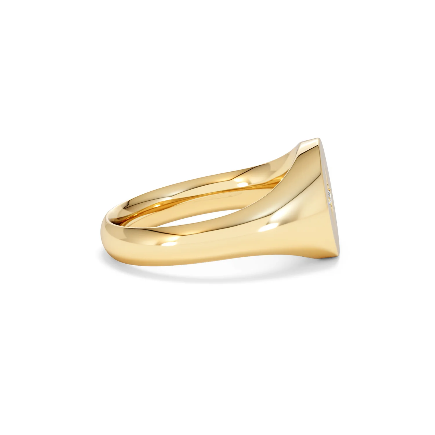 Star Signet Lab Diamond Ring in 18K Gold Vermeil - Image 28