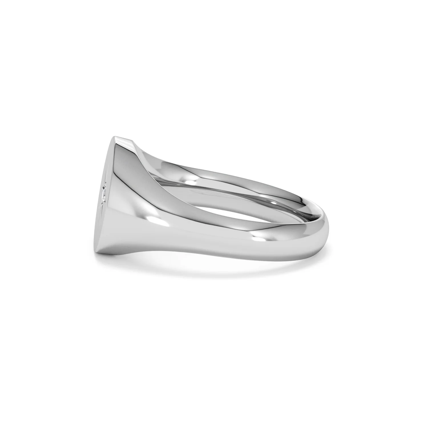 Star Signet Lab Diamond Ring in 925 Silver - Image 71
