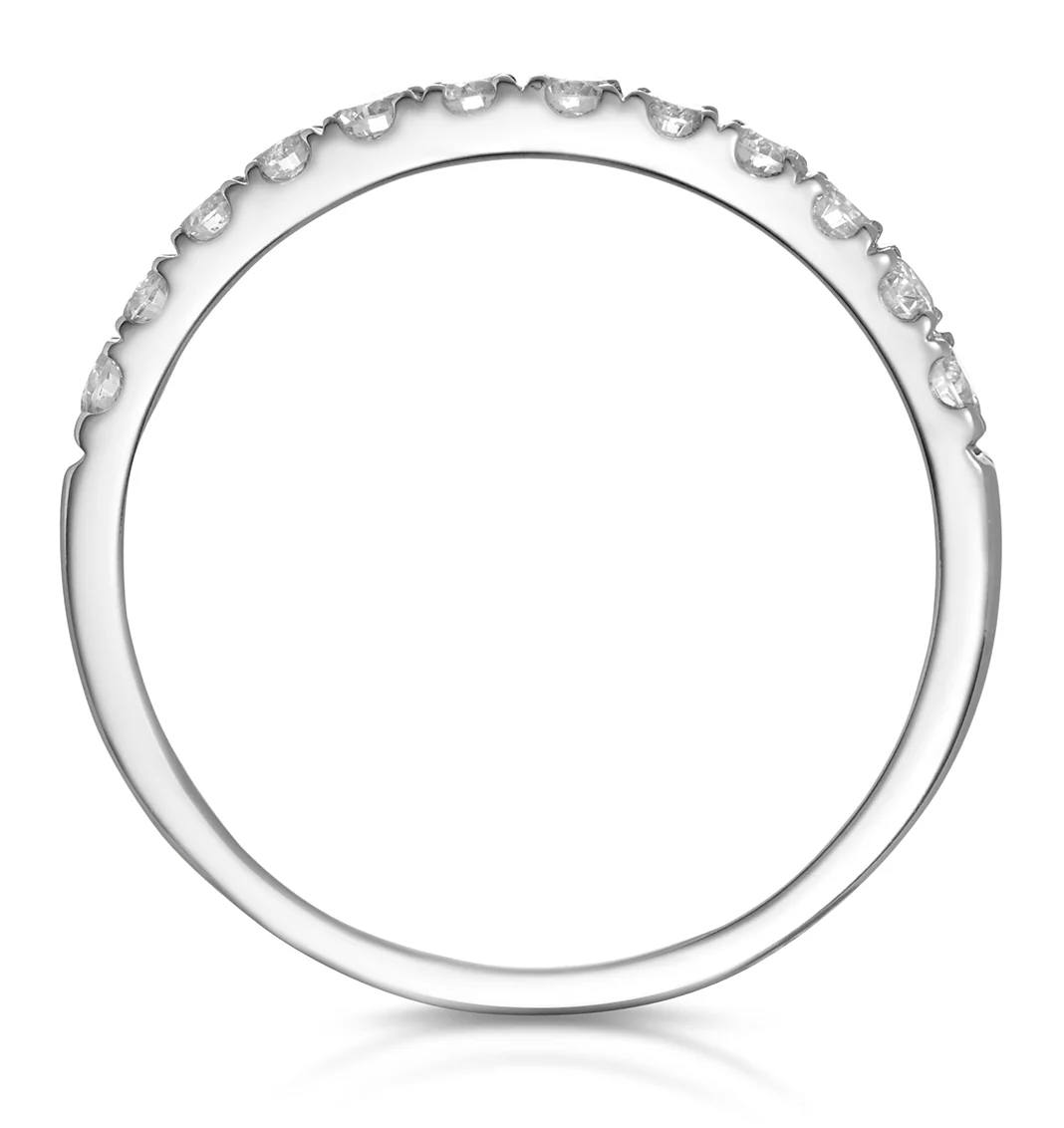 Talia Matching Wedding Band 0.35ct H/Si Diamond in 18K White Gold - Image 2
