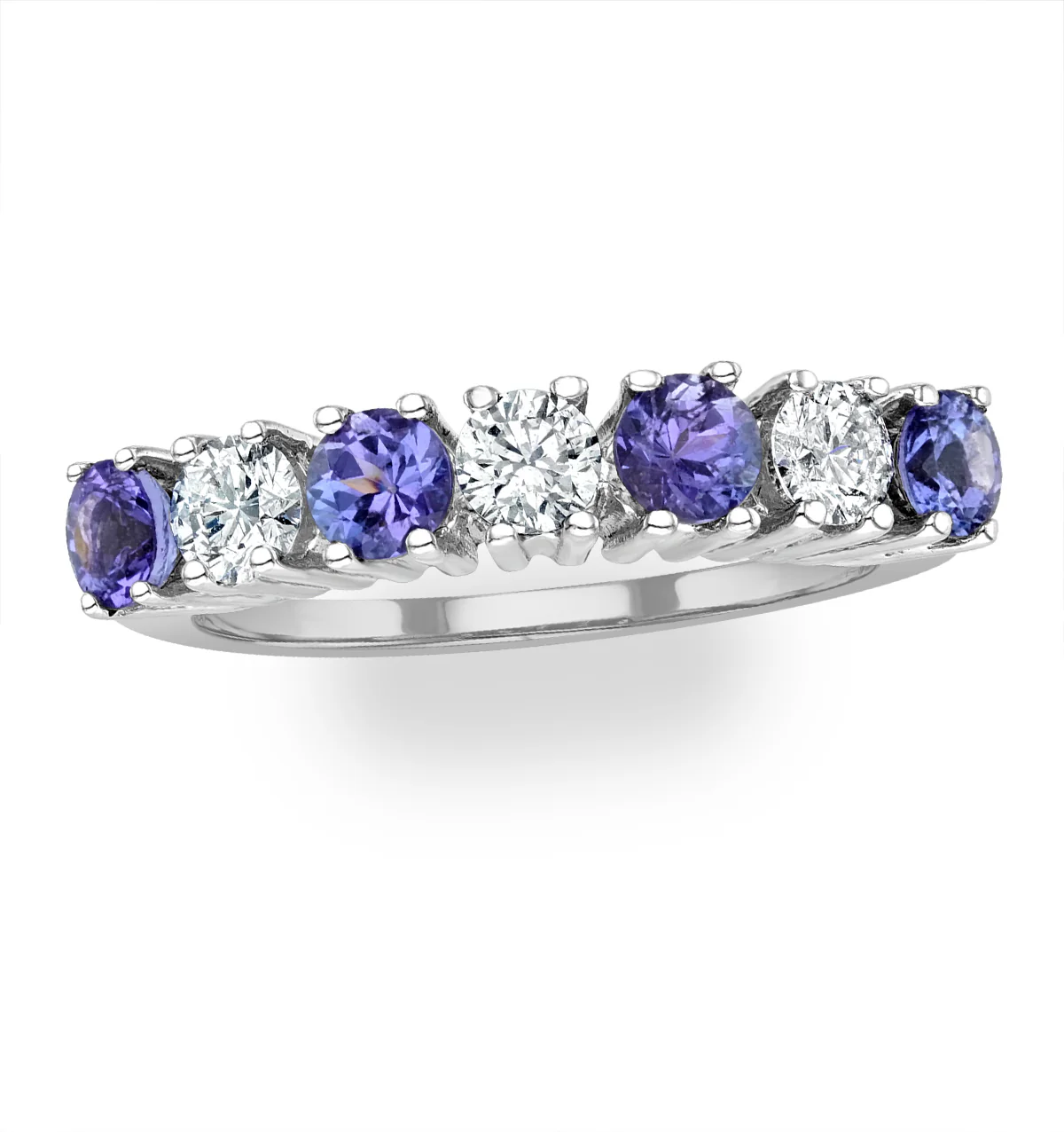 Tanzanite 0.70CTCT and Diamond Ring 0.50CT 18K White Gold FT32 - Image 2