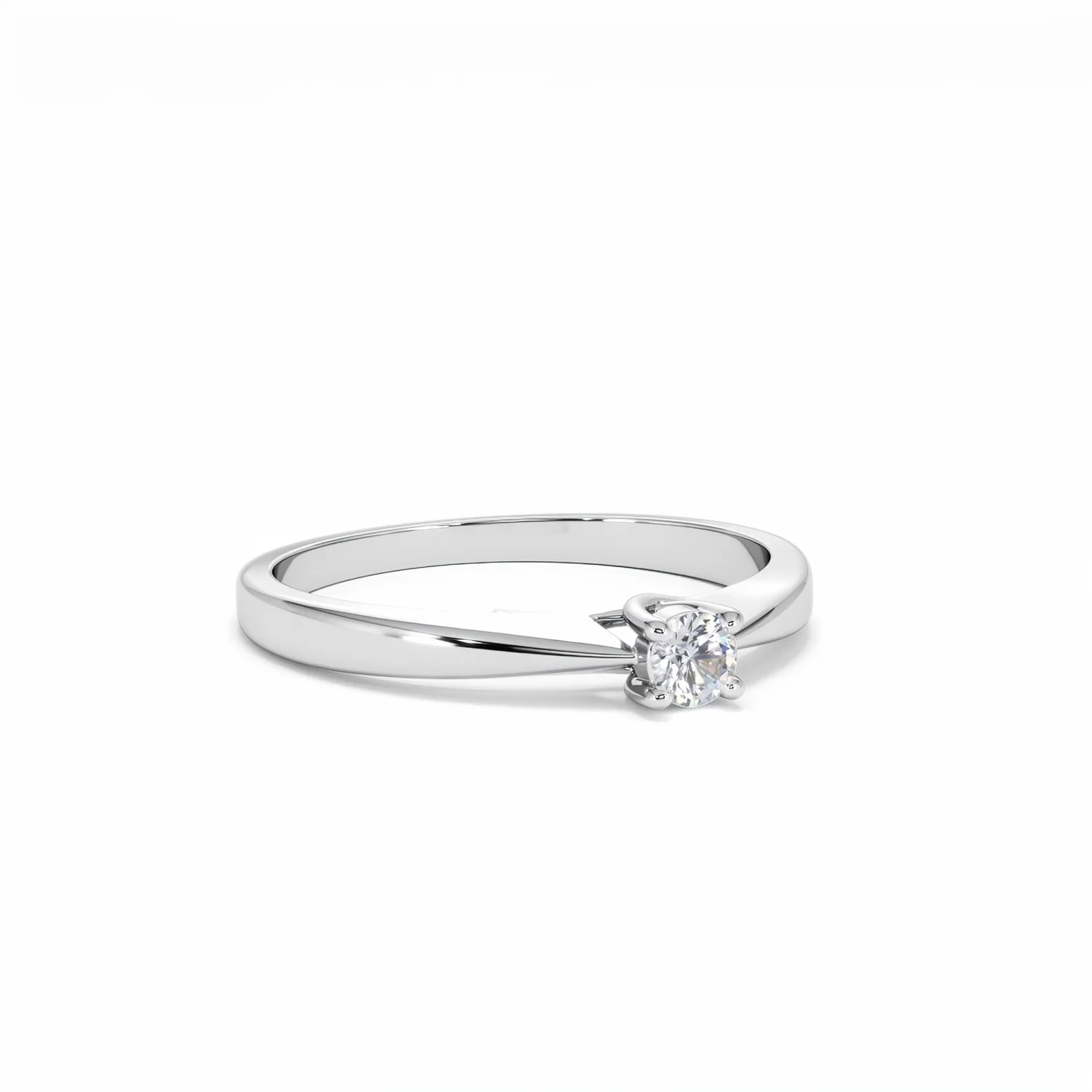 Naomi Lab Diamond Engagement Ring 0.15ct H/Si 9K White Gold - Image 14