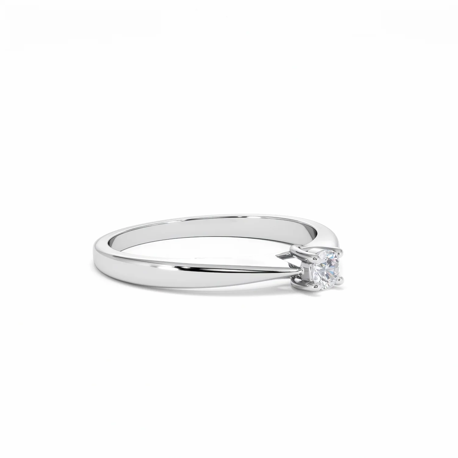 Naomi Lab Diamond Engagement Ring 0.15ct H/Si in 925 Silver - Image 18