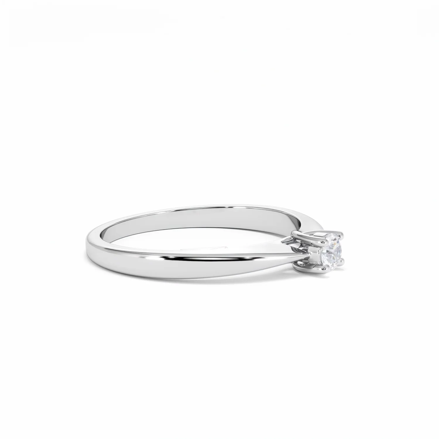 Naomi Lab Diamond Engagement Ring 0.15ct H/Si in 925 Silver - Image 21