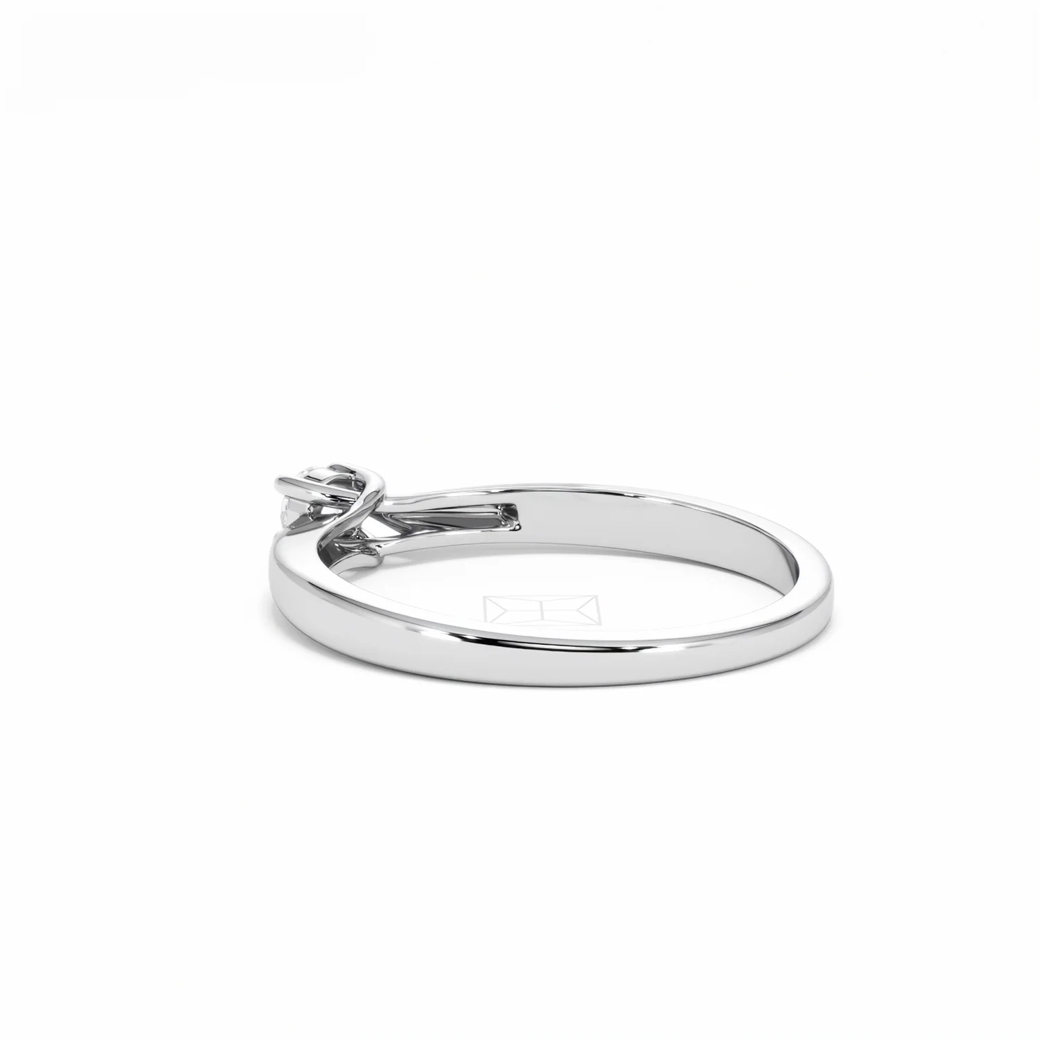 Naomi Lab Diamond Engagement Ring 0.15ct H/Si in 925 Silver - Image 58