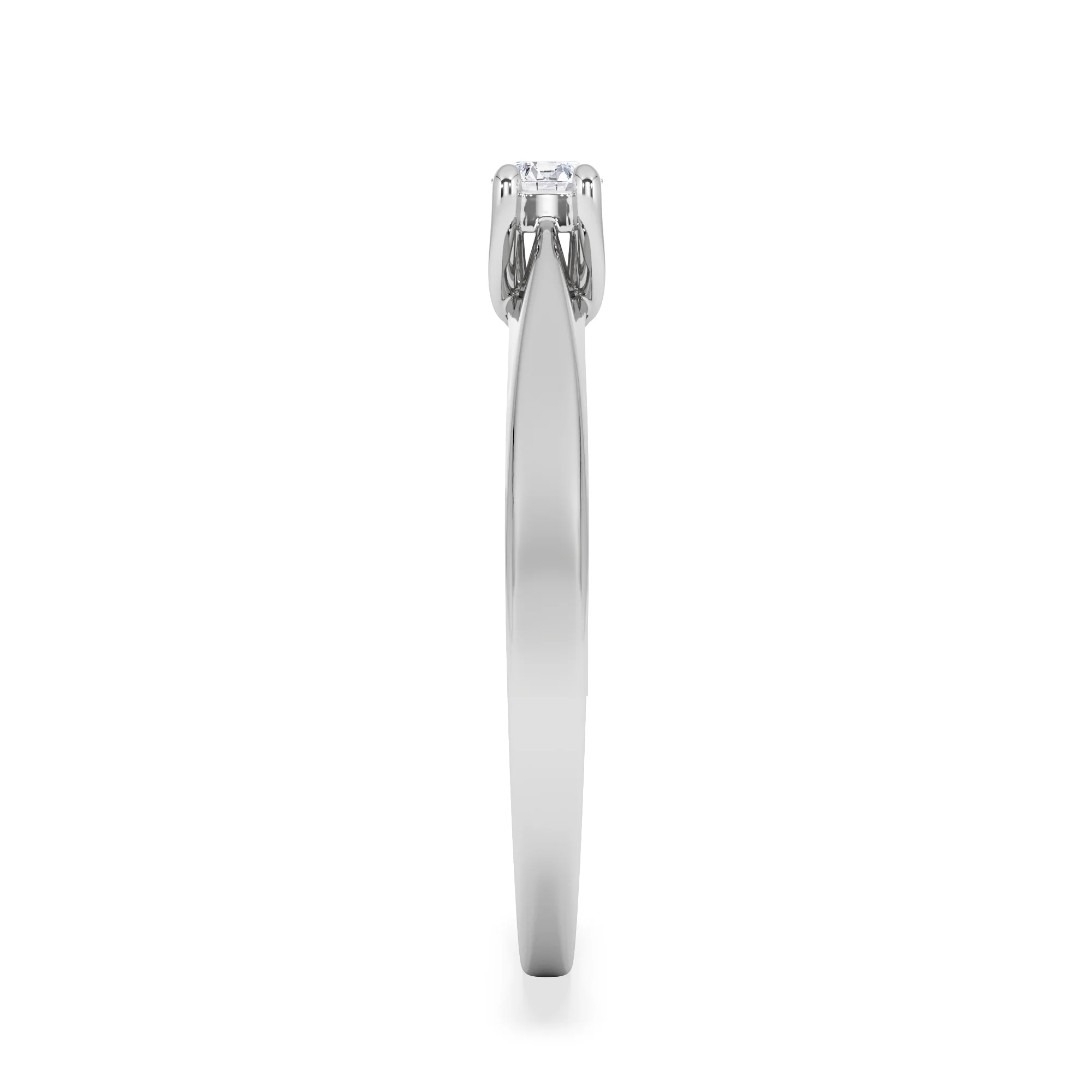 Naomi Lab Diamond Engagement Ring 0.15ct H/Si in 925 Silver - Image 6