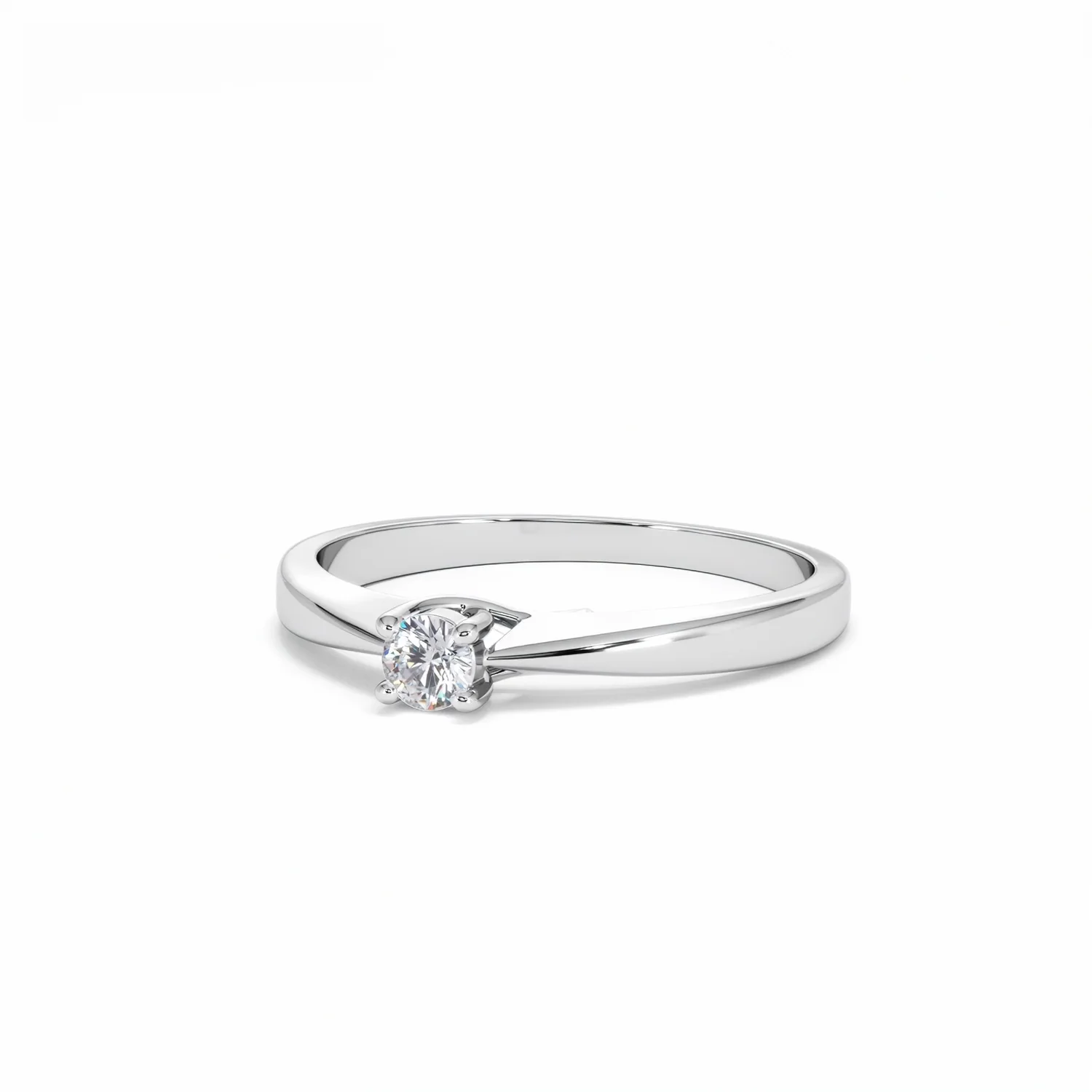 Naomi Lab Diamond Engagement Ring 0.15ct H/Si in 925 Silver - Image 83