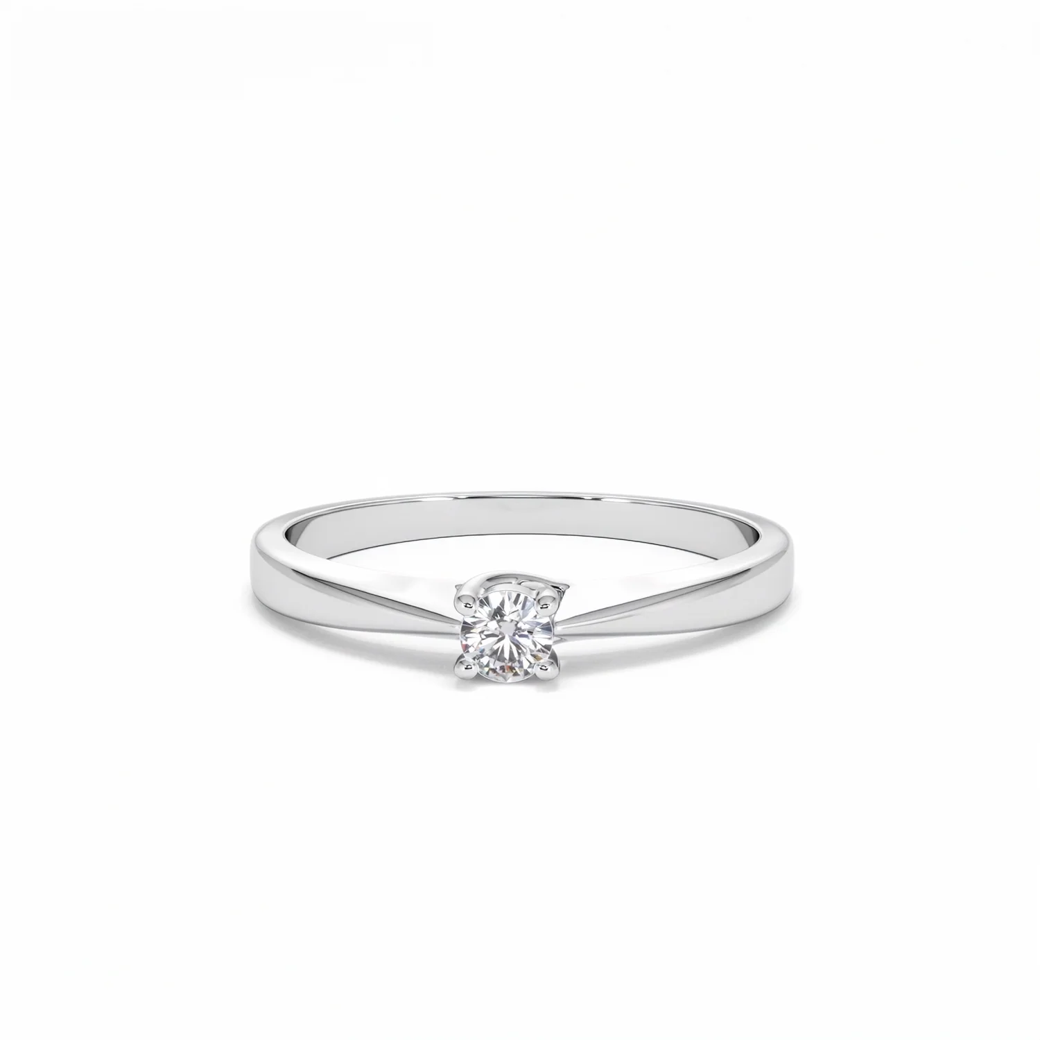 Naomi Lab Diamond Engagement Ring 0.15ct H/Si in 925 Silver - Image 87