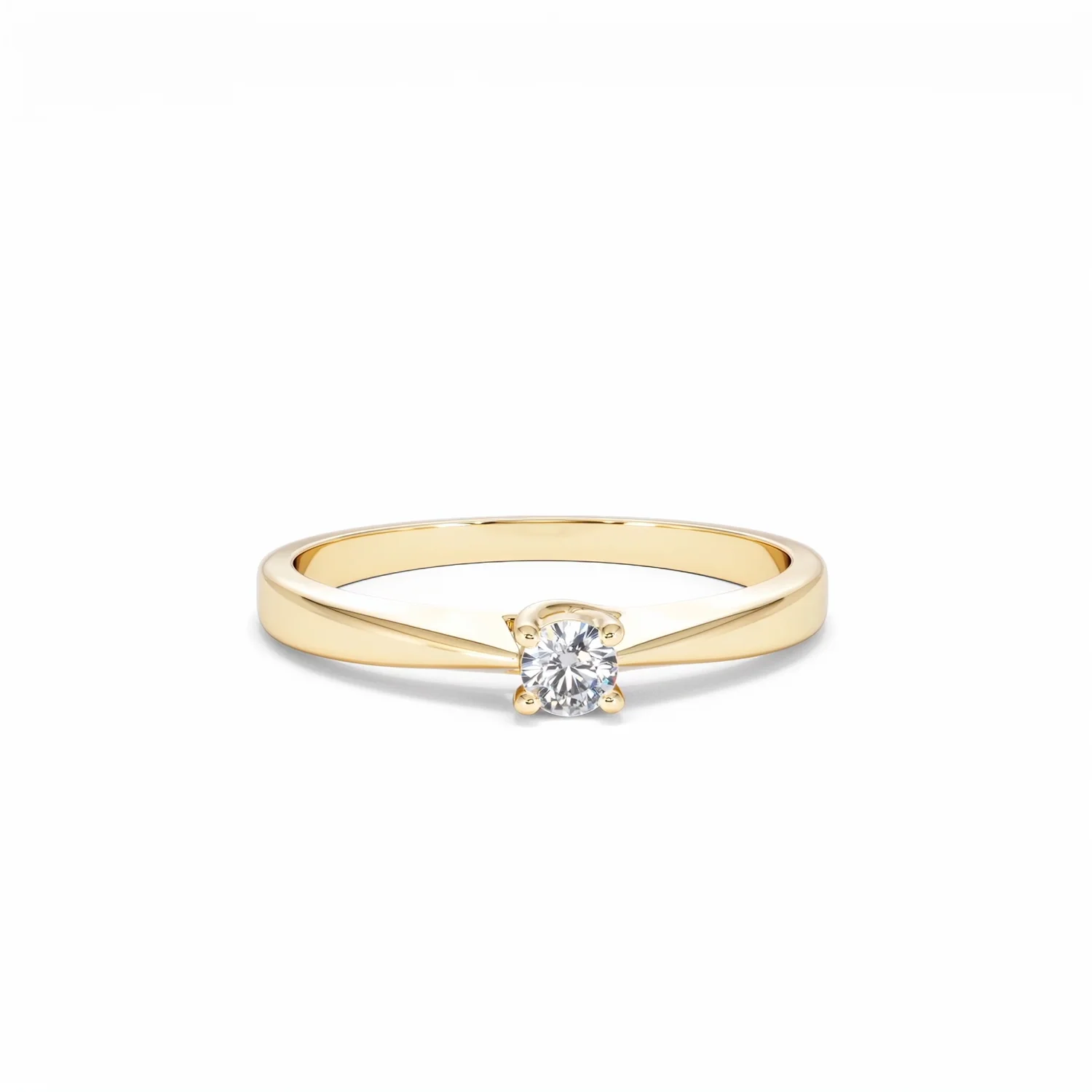 Naomi Lab Diamond Engagement Ring 0.15ct H/Si in 9K Gold - Image 9