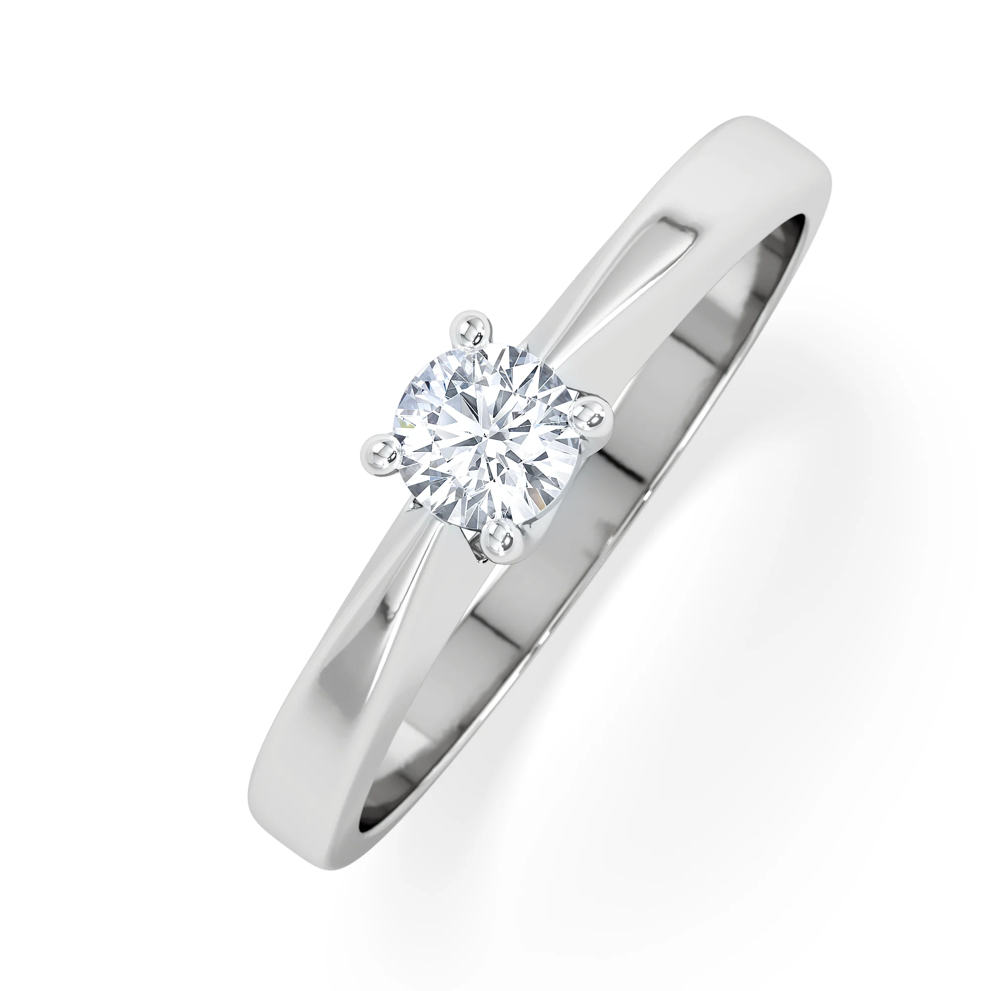 Naomi Lab Diamond Engagement Ring 0.25ct H/Si 9K White Gold